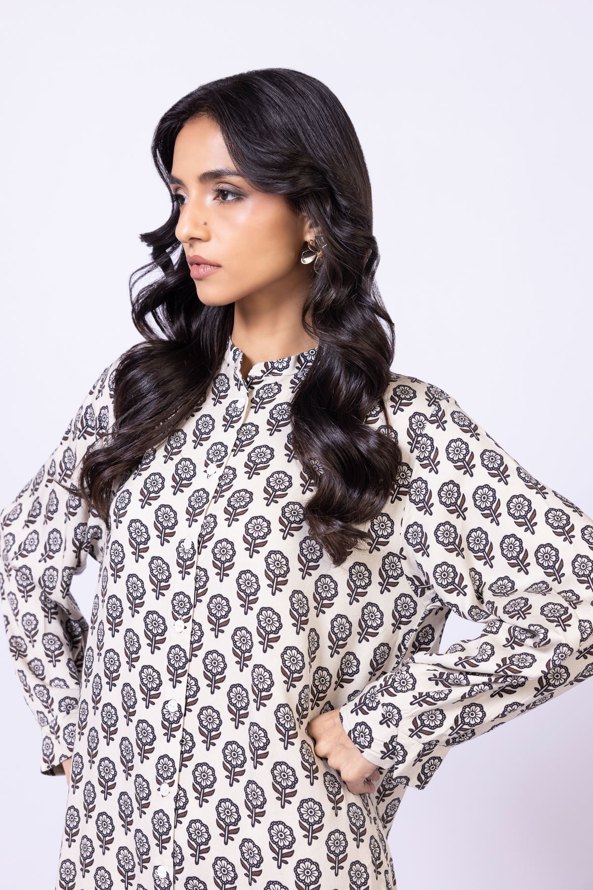 Printed Marina Kurta - 25-10-11E9-05TA-VG