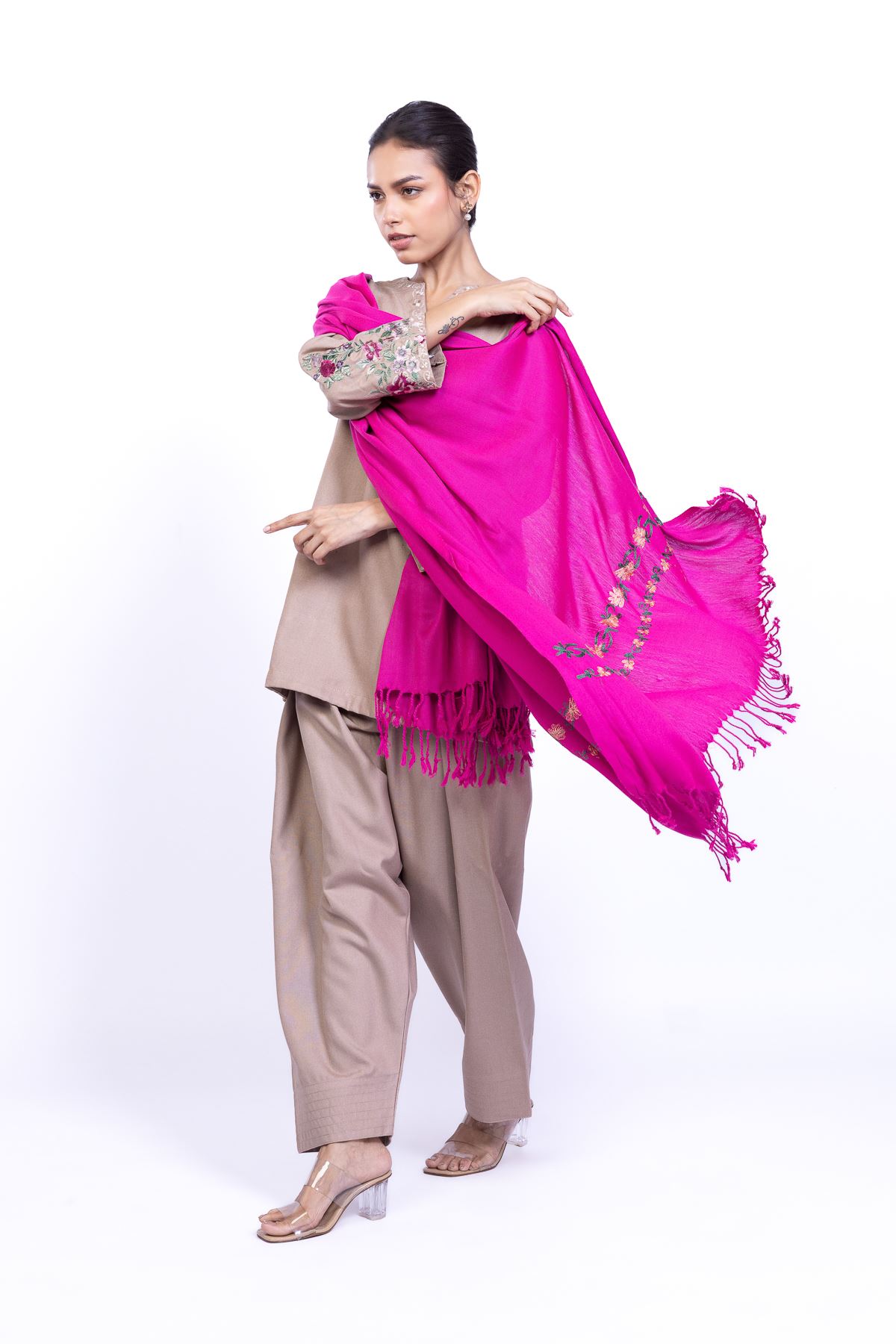 Dyed Heavy Blended Viscose Pants - R25-03E36-04TB-VG