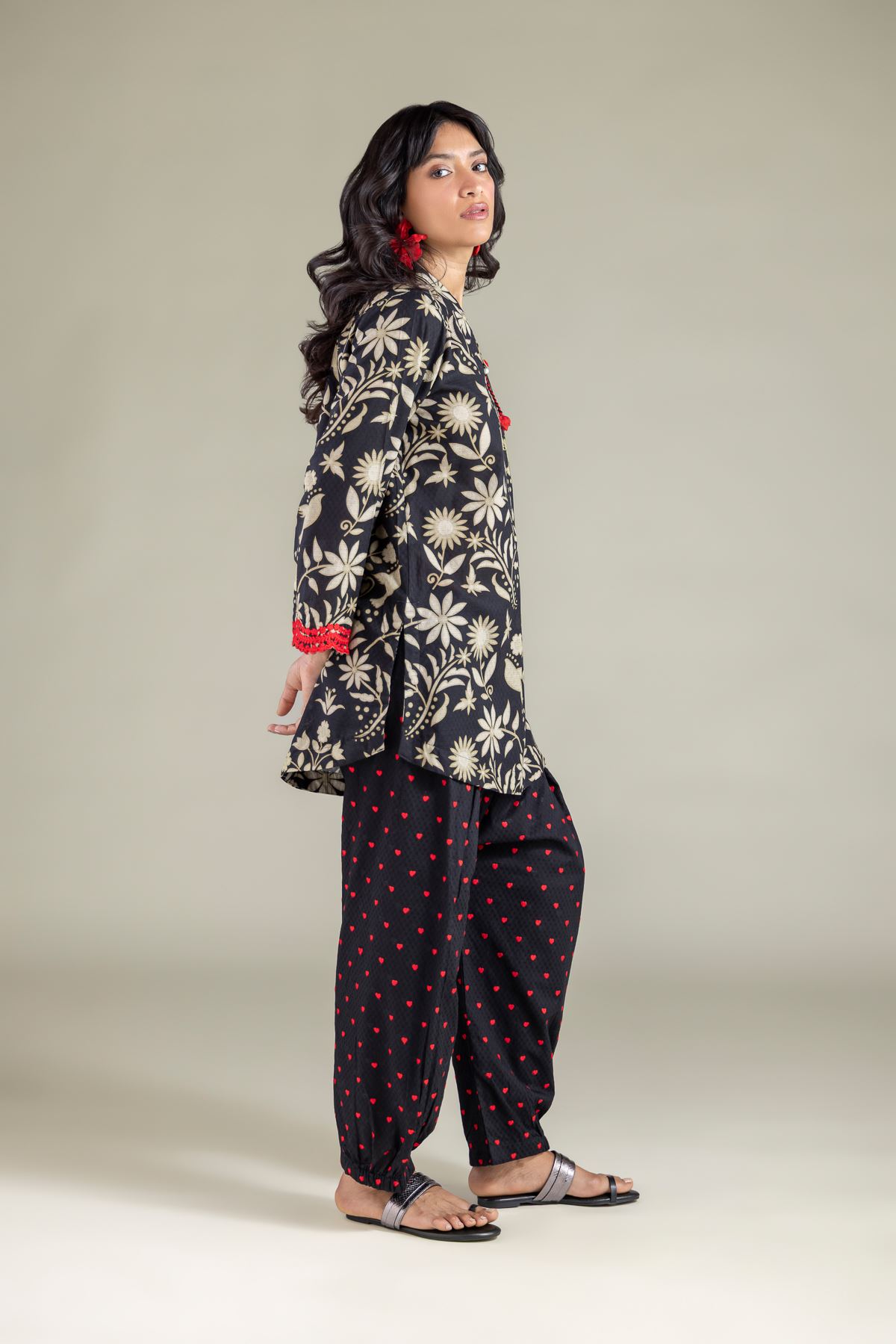 Embroidered Cotton Dobby Shalwar - 1-26-105-A-A-VG