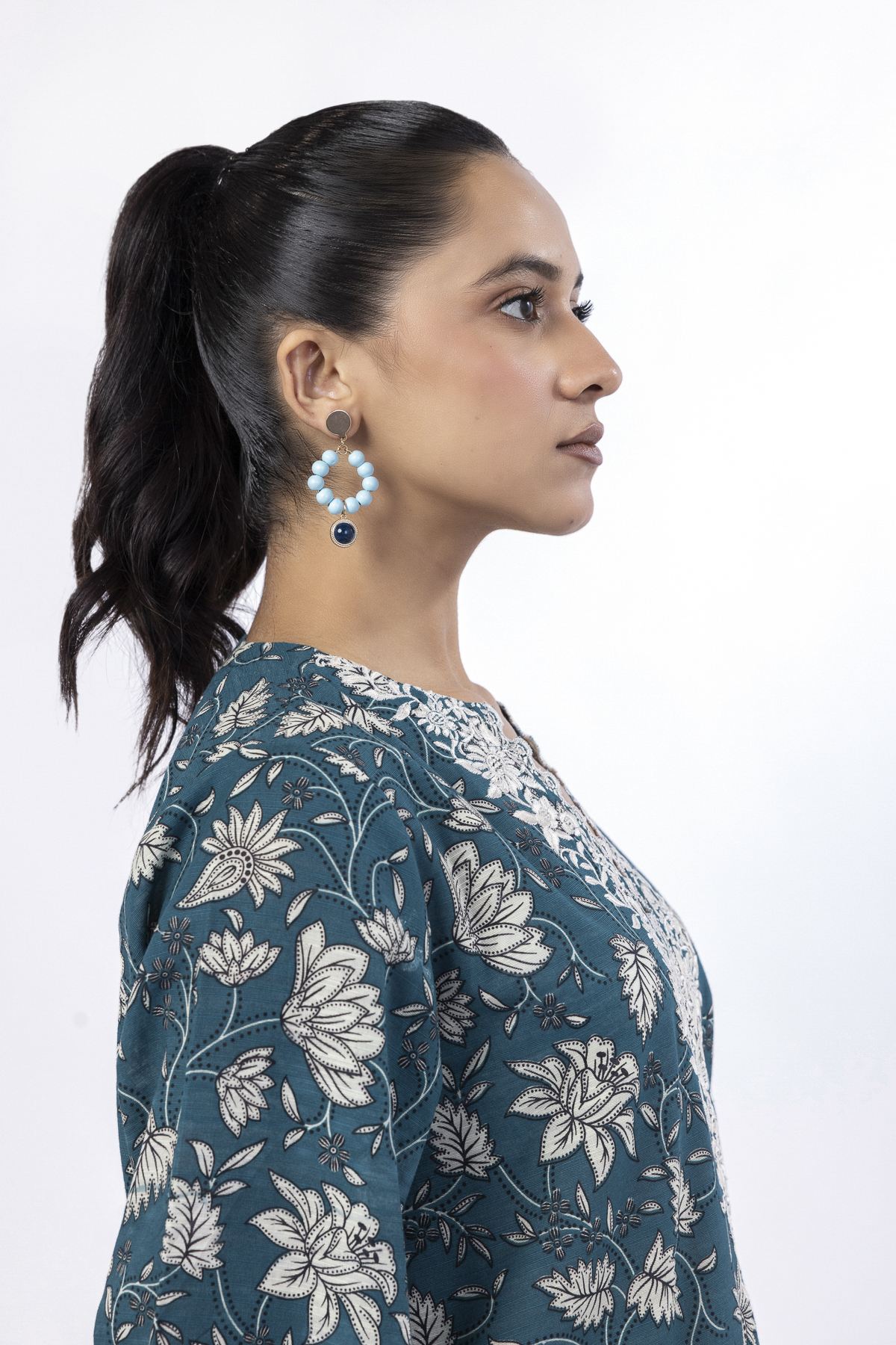 Embroidered Light Khaddar Fabrics 2 Piece | Top and Bottom - KRN02A-VG