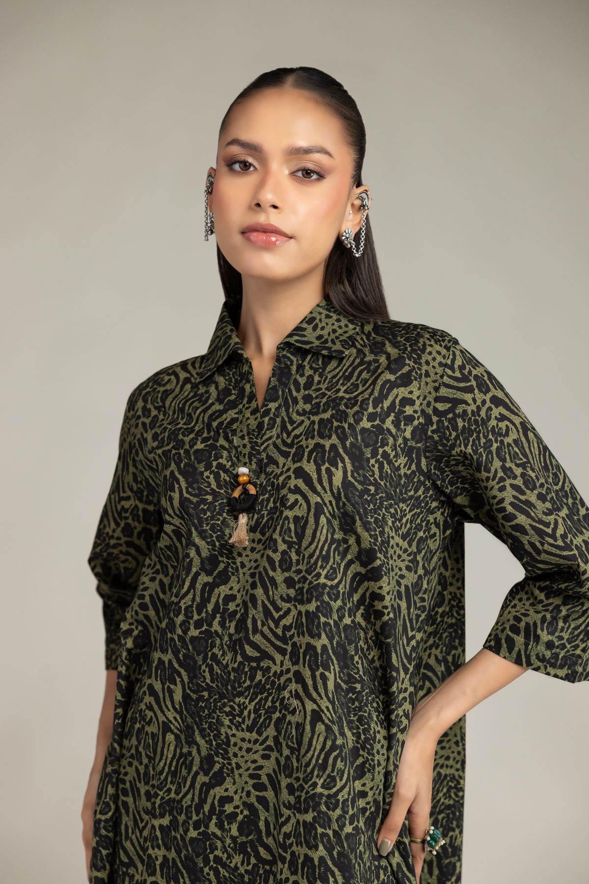 Printed Cambric Printed Cambric Kurta - 1-26-234-A-I1-VG