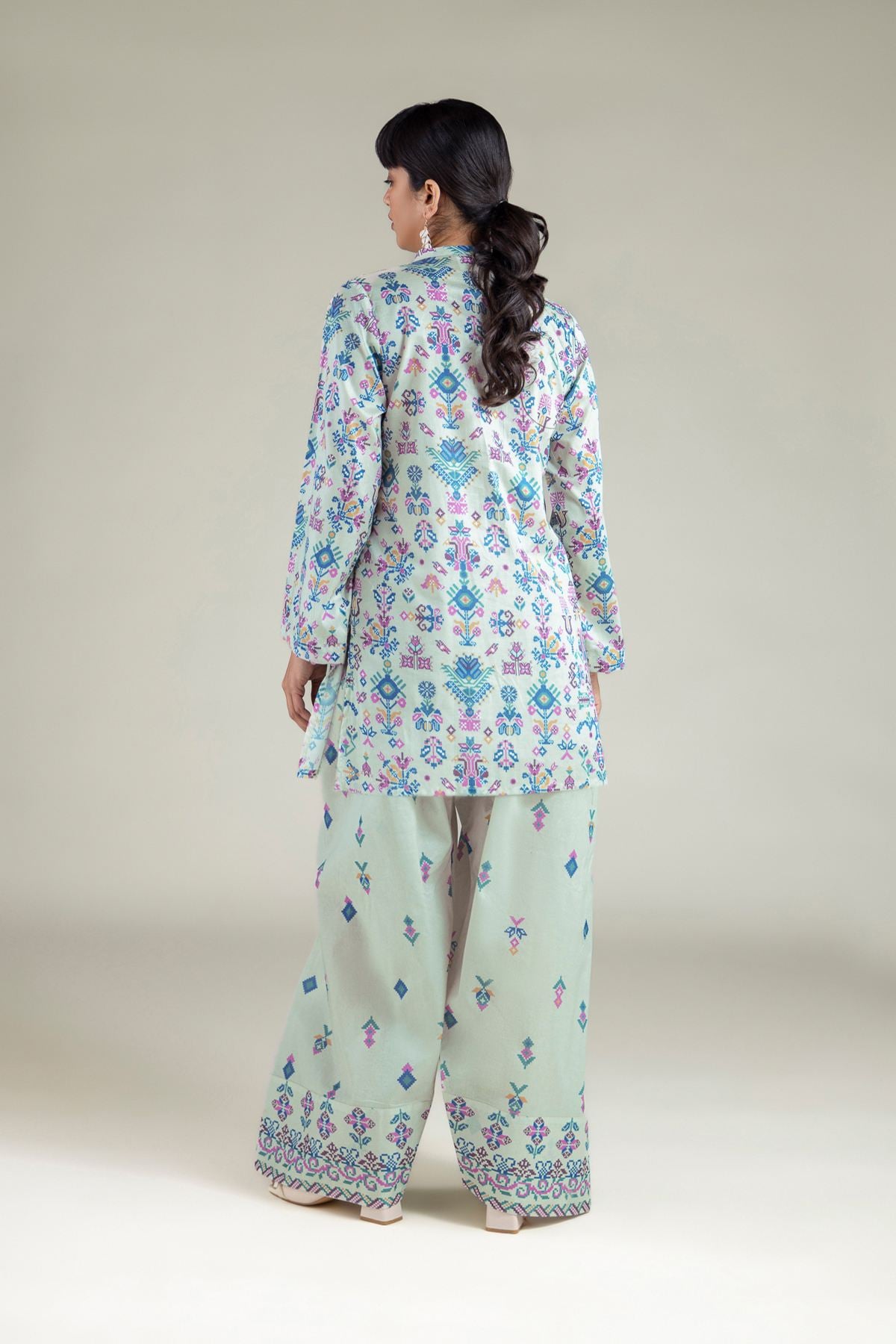 Printed Cambric Fabrics 2 Piece | Top and Bottom - T-A33-26-206FJ1-VG