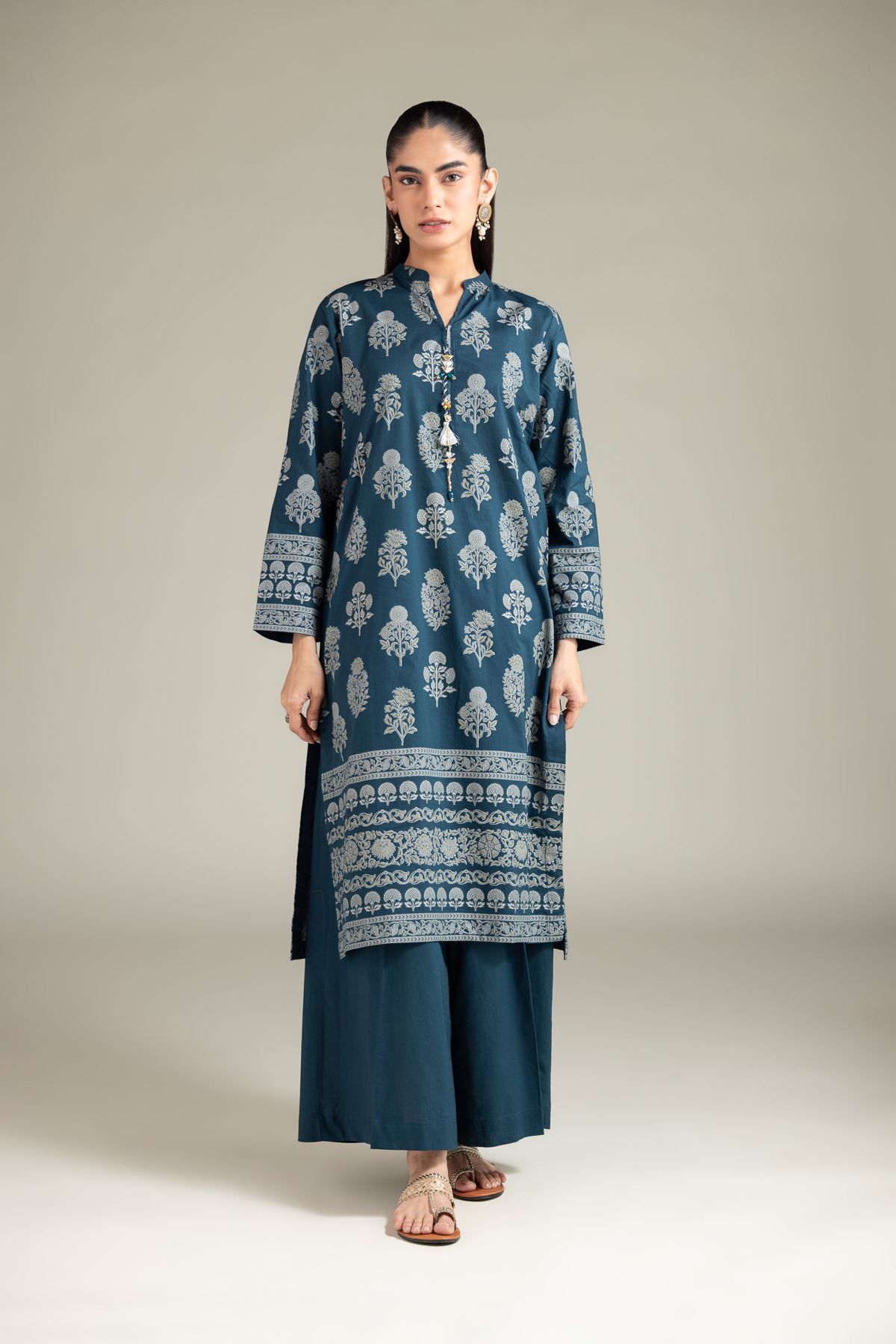 Cambric Kurta - 25-00-X2-08TB-VG