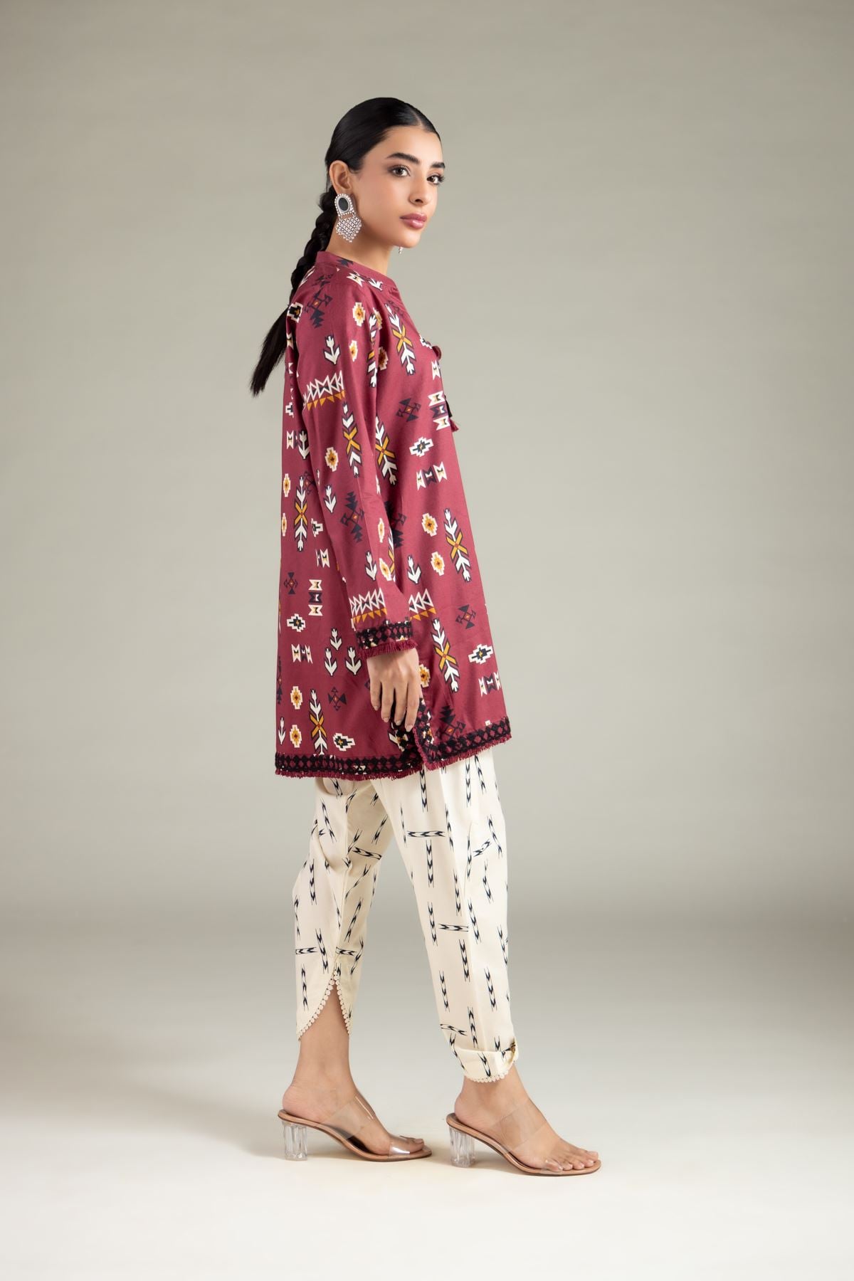 Embroidered Cotton Viscose Shalwar - 1-26-116-A-E-VG