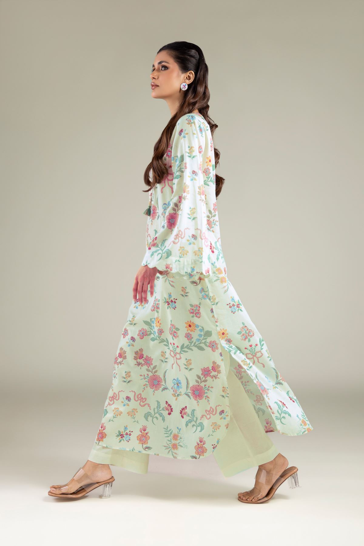 Printed Lawn Tailored 2 Piece | Top and Bottom - 5-26-105-F-A-VG