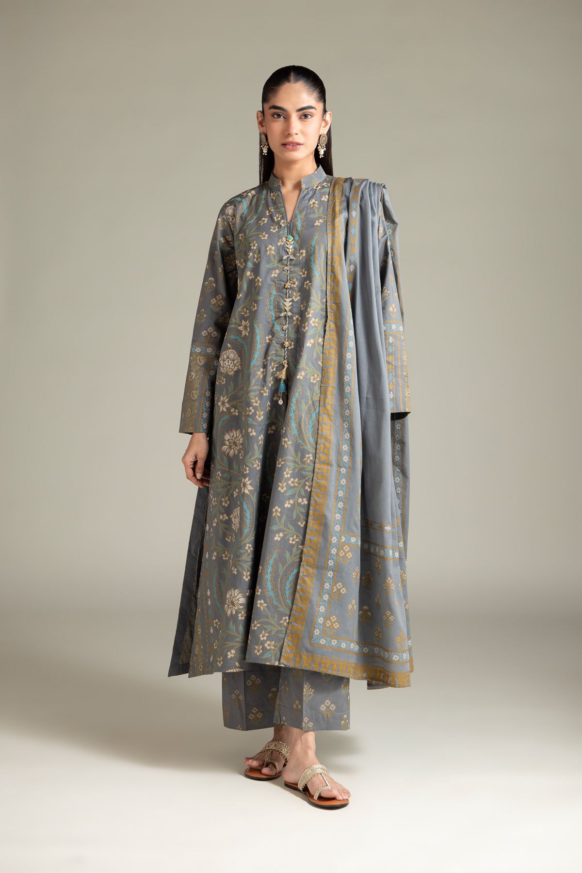 Lawn Dupatta - 6-26-102-A-B-VG