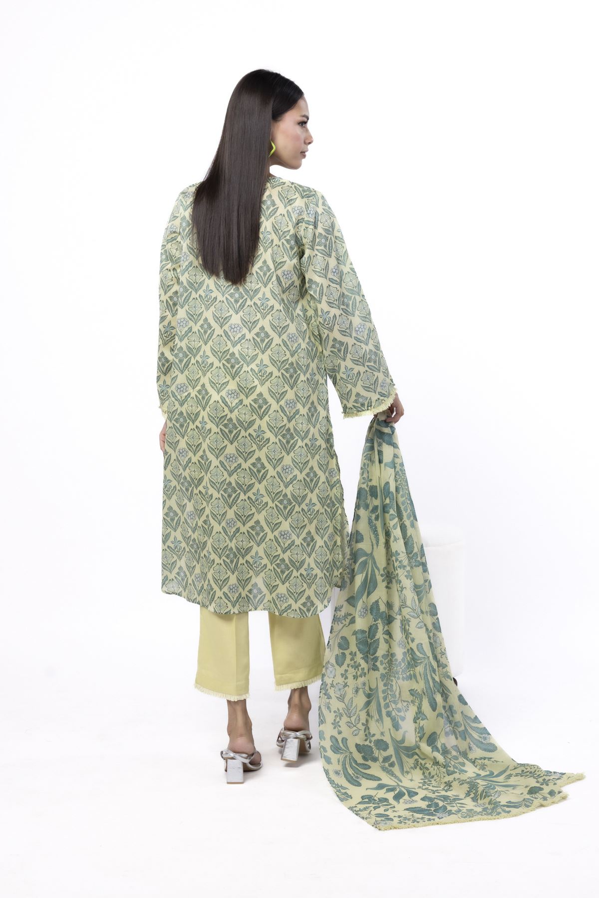 Printed Lawn Fabrics 3 Piece - CA02A-VG