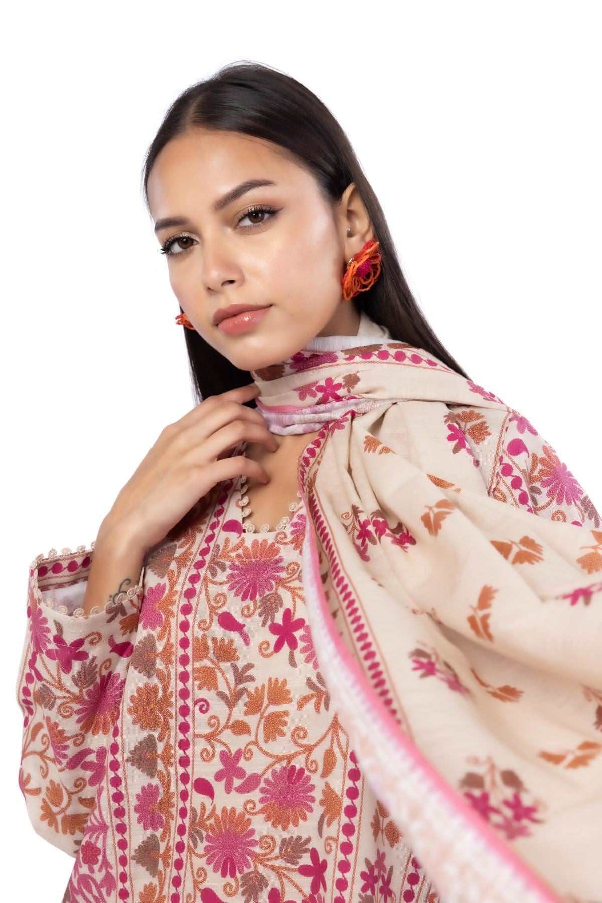Printed Khaddar Tailored 3 Piece - CV06BST-VG