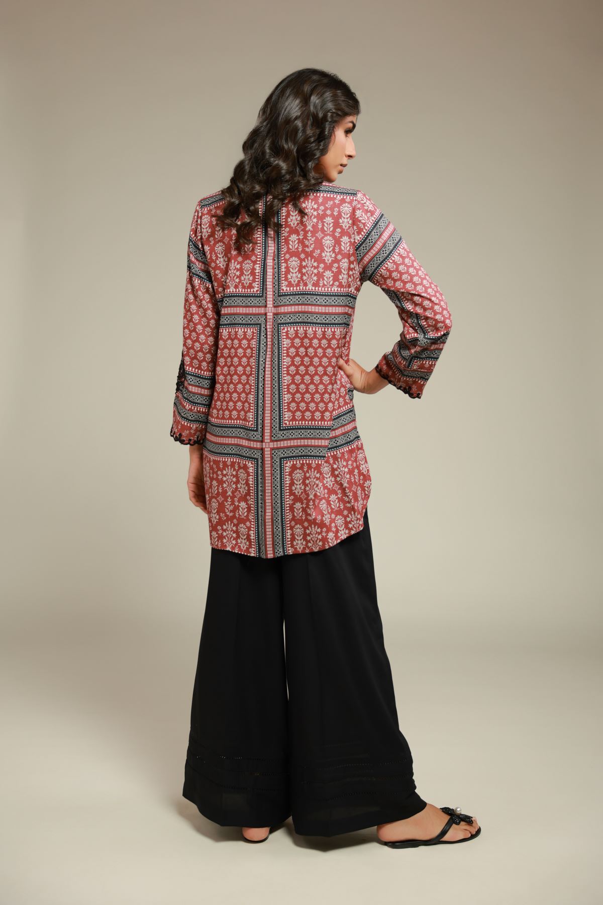 Embroidered Viscose Kurta - 1-26-101-A-C-VG