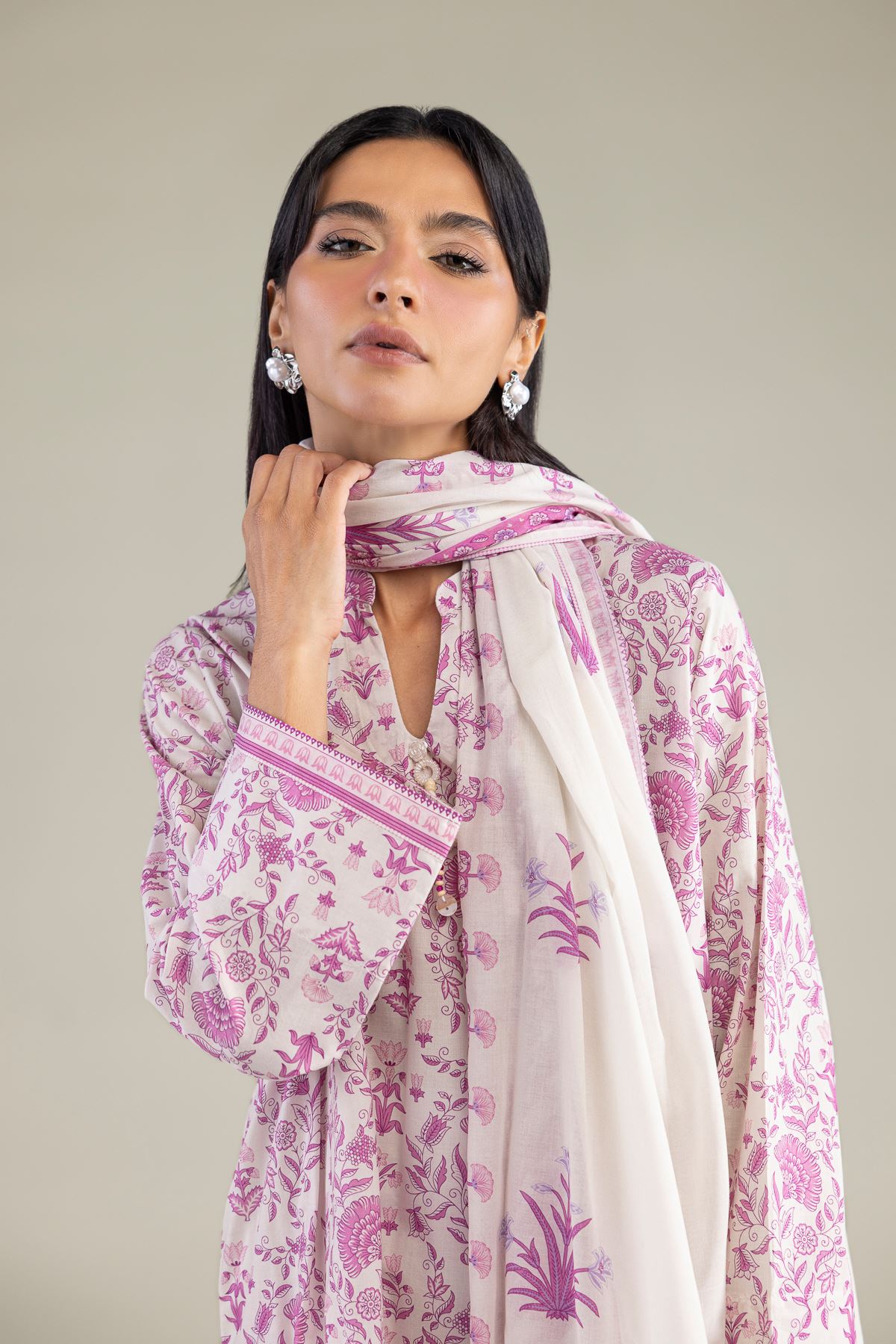 Printed Lawn Printed Lawn Dupatta - 1-26-102-A-F-VG