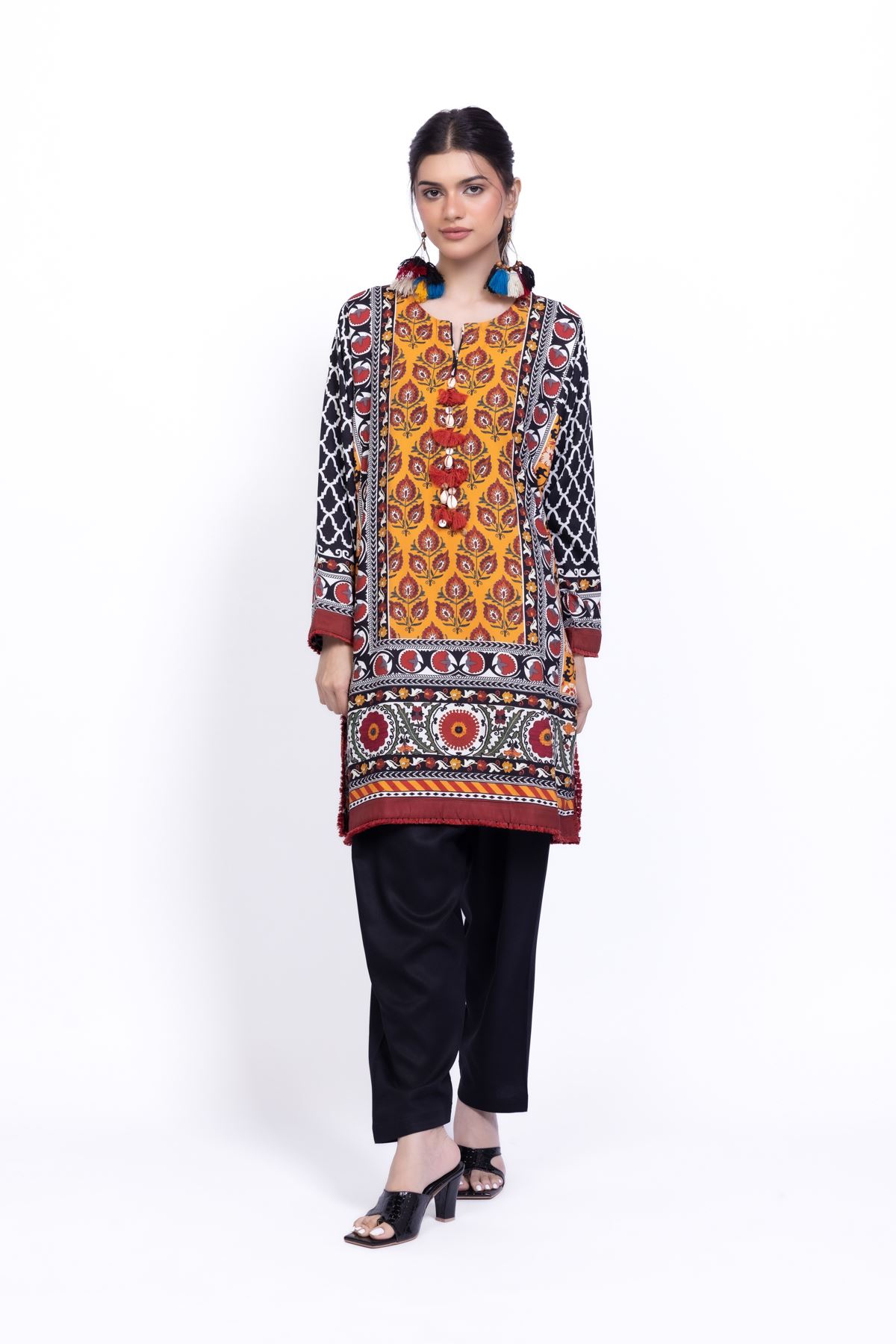 Dyed Marina Shalwar - 25-10-11E8-08TB-VG