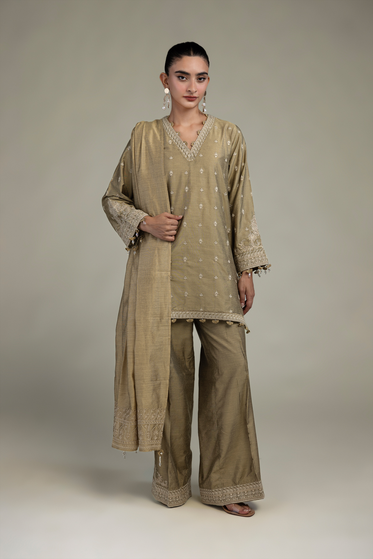 Raw Silk Raw Silk Kurta - 2-26-303-B-I1-VG
