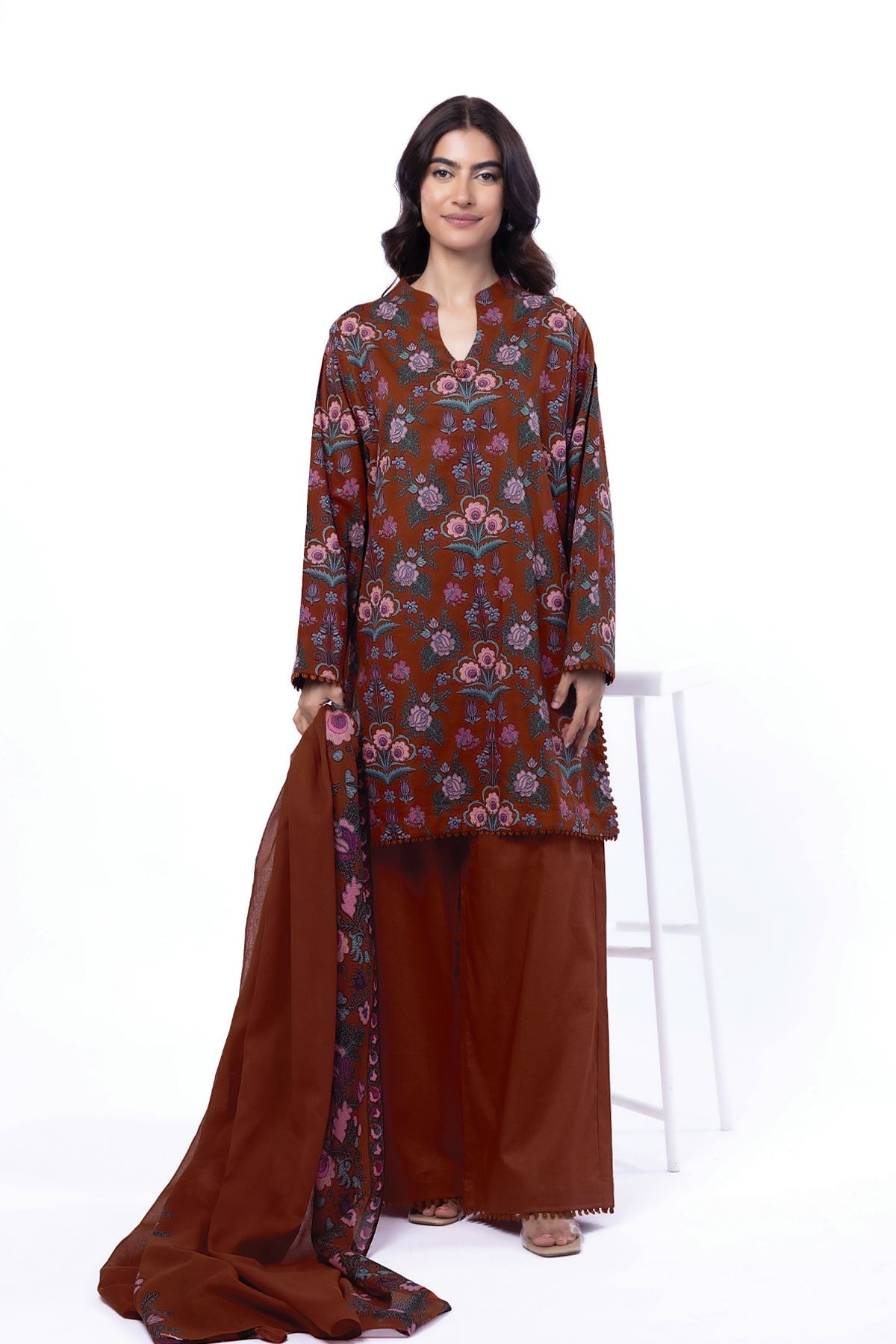Printed Cotton Fabrics 3 Piece - 1001902031