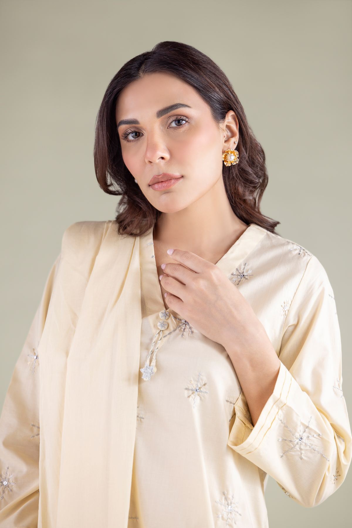 Embroidered Lawn Dupatta - 1-26-127-C-E-VG