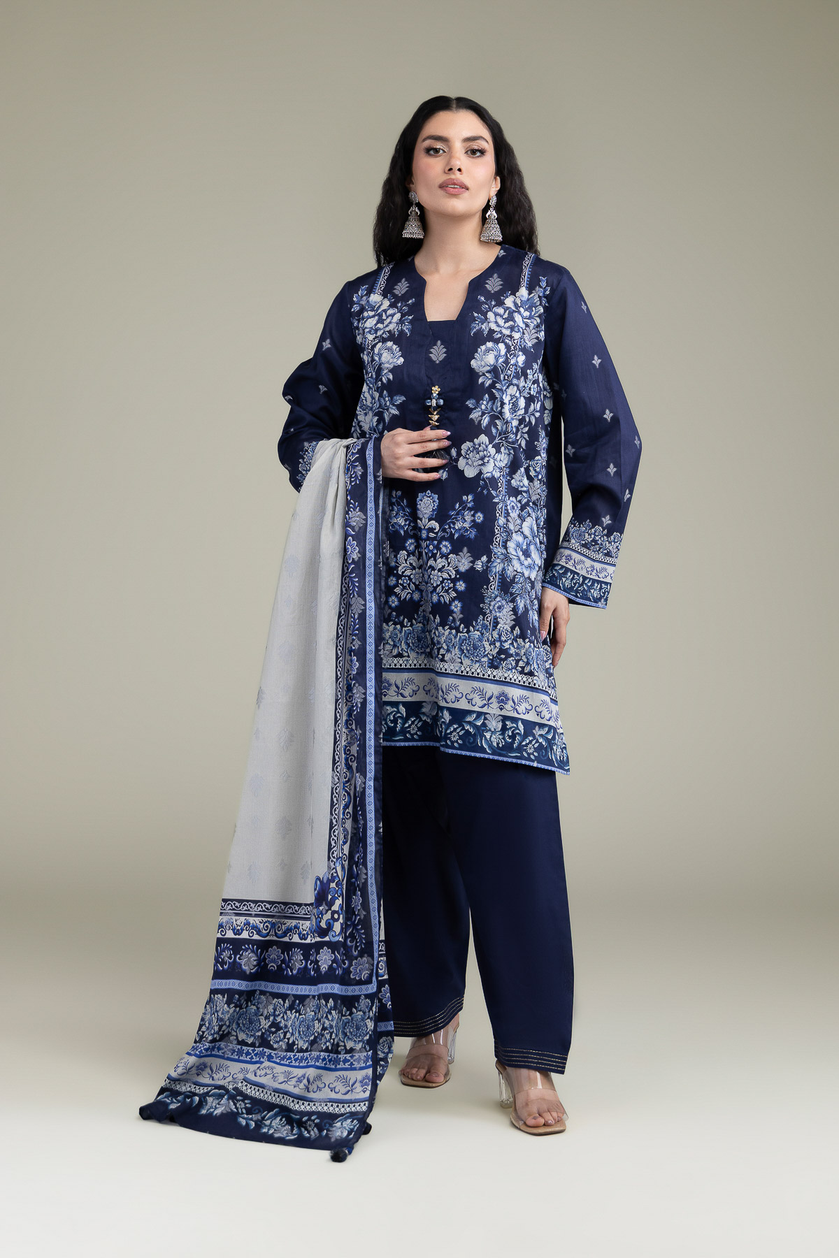 Printed Jacquard Fabrics 3 Piece - T-A33-26-207FD1-VG