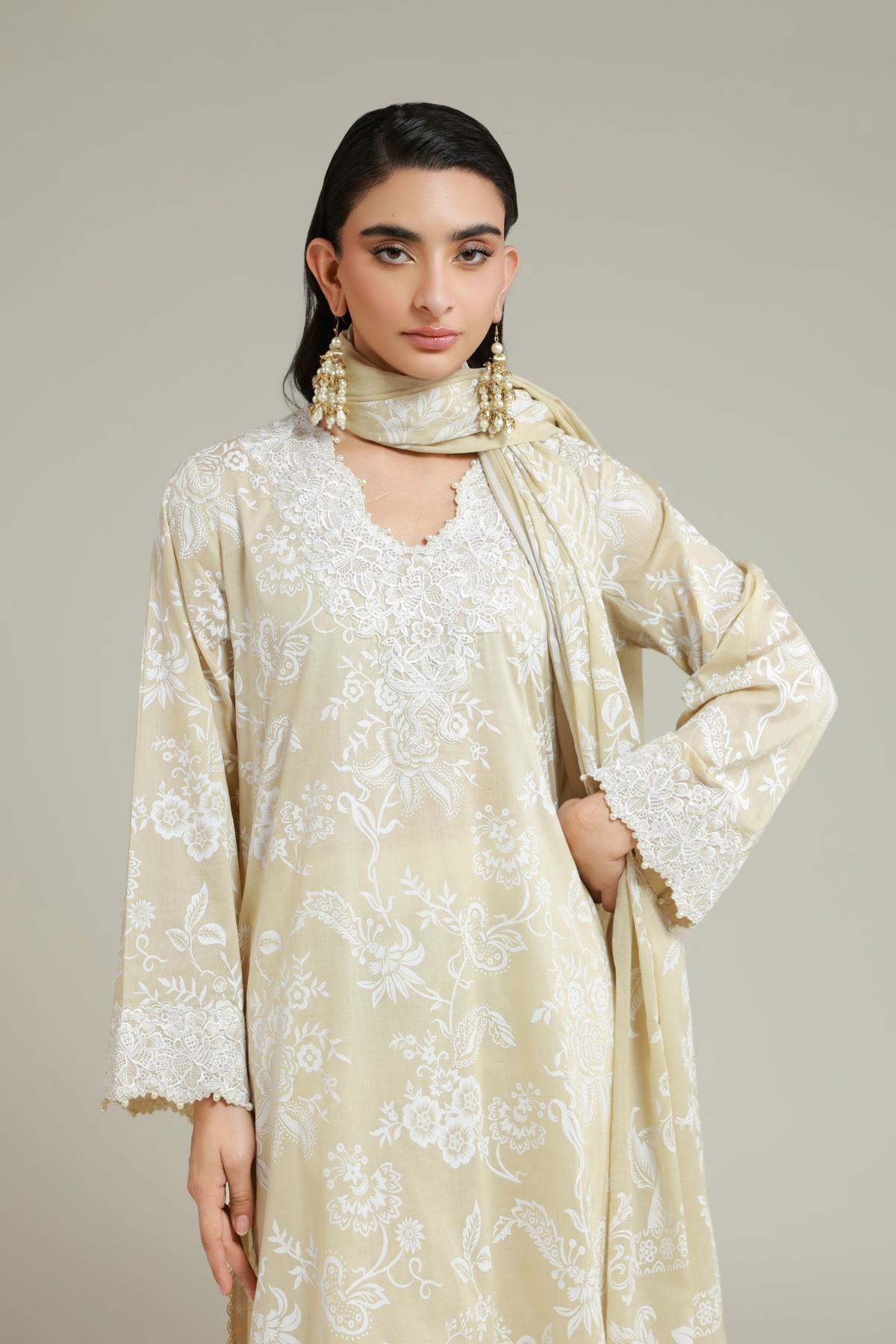 Embroidered Lawn Tailored 3 Piece - 1-26-127-A-D-VG