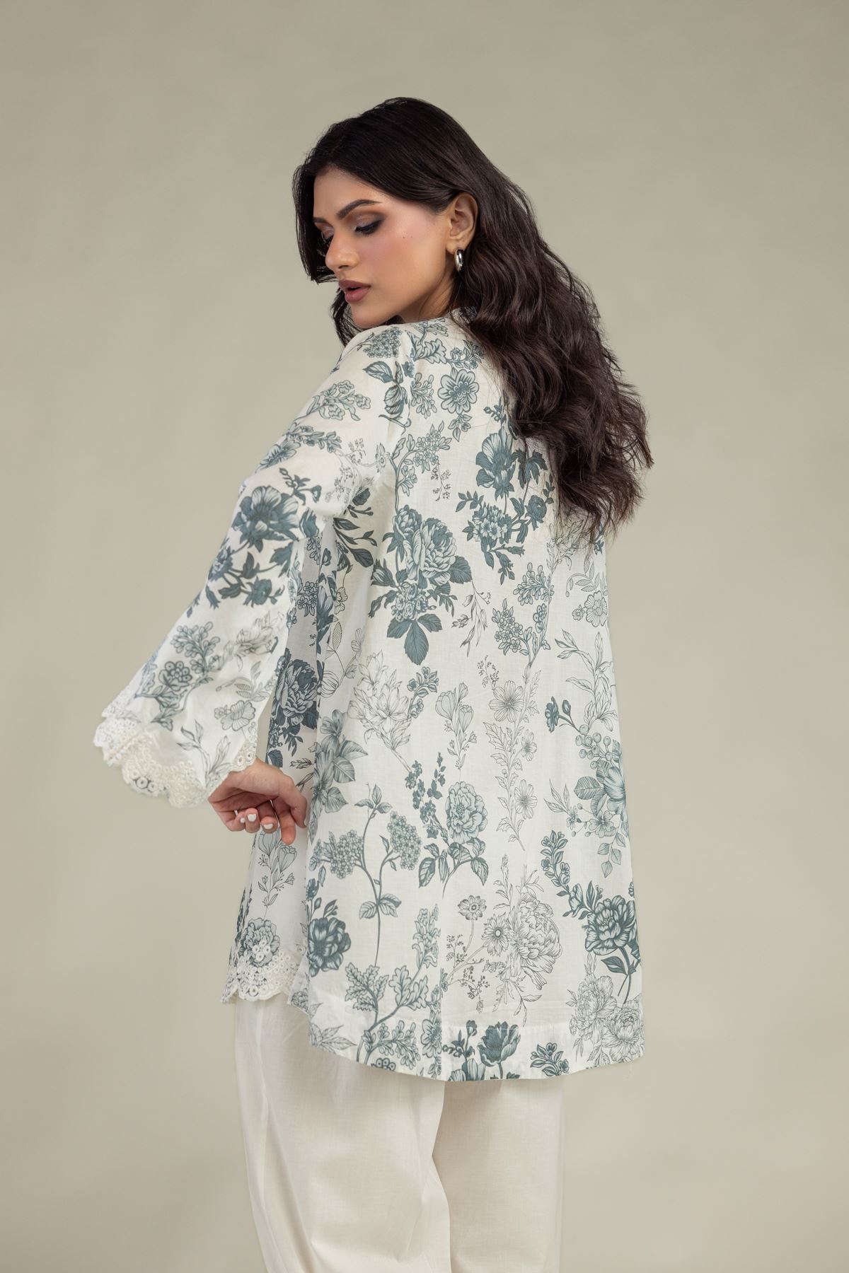 Embroidered Lawn Lawn V-Neck Kurta - 1-26-229-C-H1-VG