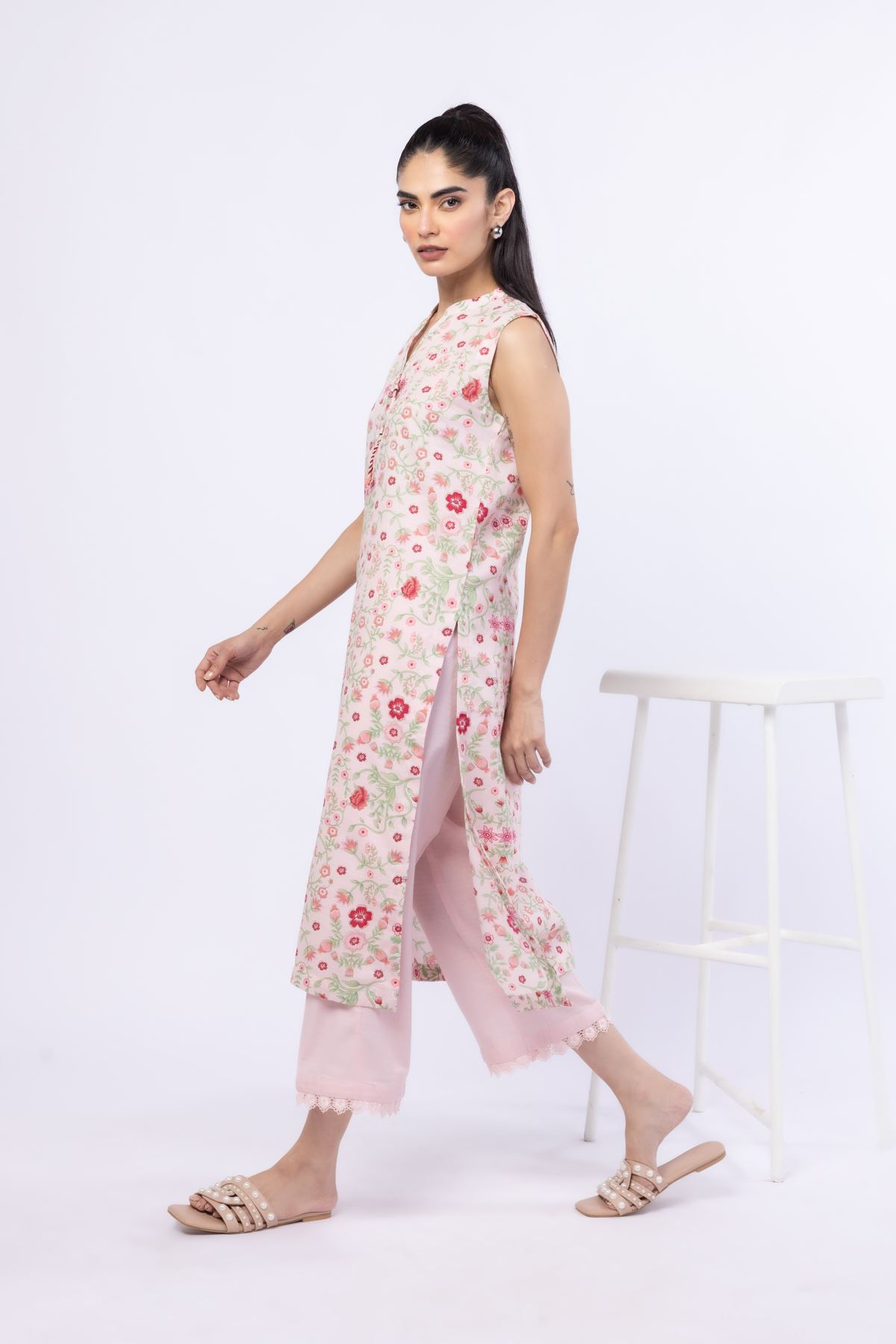 Dyed Cotton Dobby Pants - 25-02K1-05BAB-VG