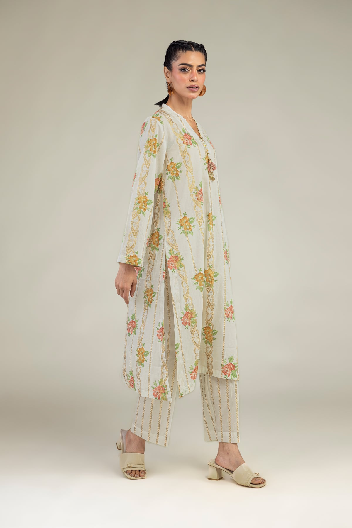 Printed Cambric Cambric Pants - 1-26-102-A-F-VG