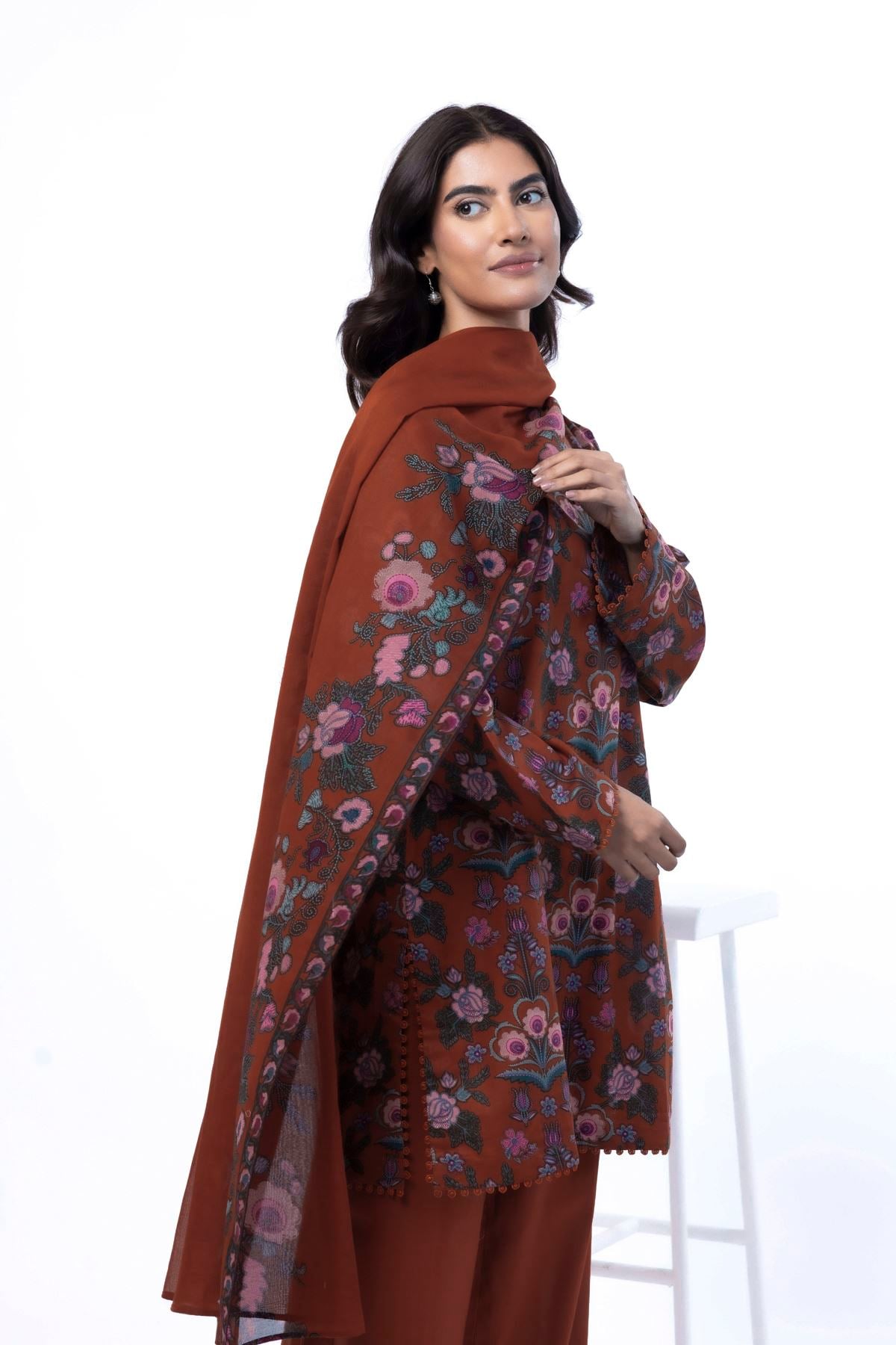 Printed Cotton Fabrics 3 Piece - 1001902031