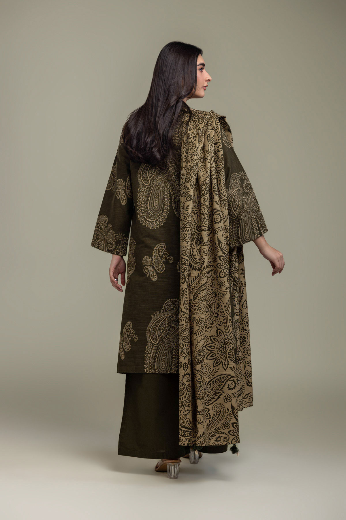 Printed Light Khaddar Khaddar 3-Piece Tailored - 2-26-308-A-G1-VG