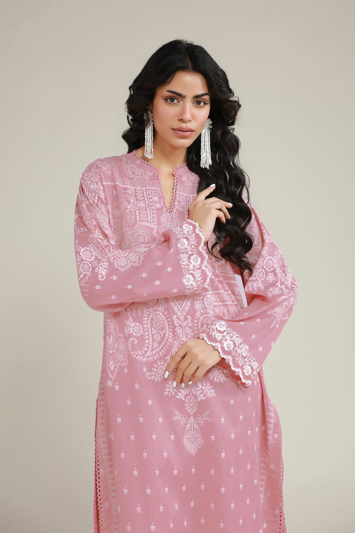 Embroidered Lawn Lawn Tailored Set - 26-02-1E13-02TA-VG