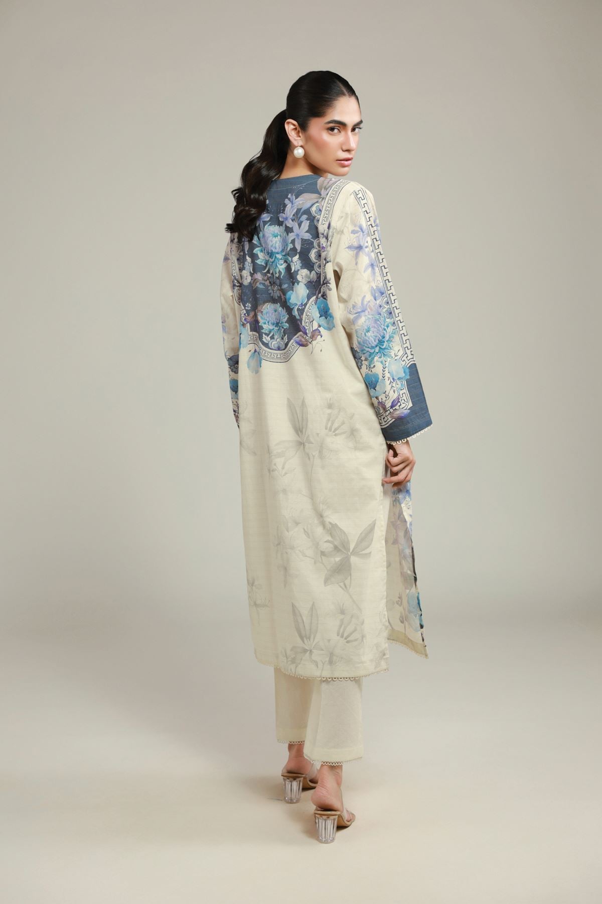 Printed Messuri Floral Tailored Set - T-A22-26-114FA2-VG