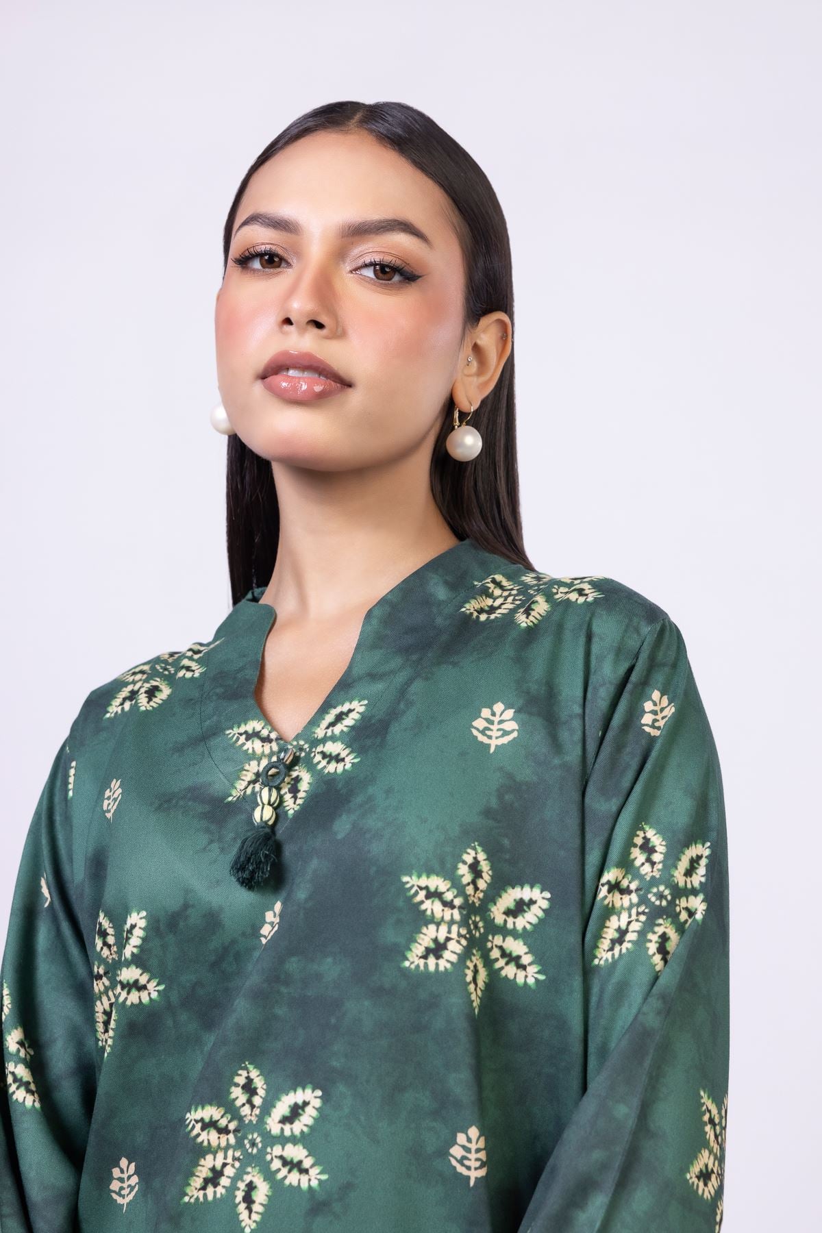 Printed Marina Kurta - 25-09-11E3-07TA-VG
