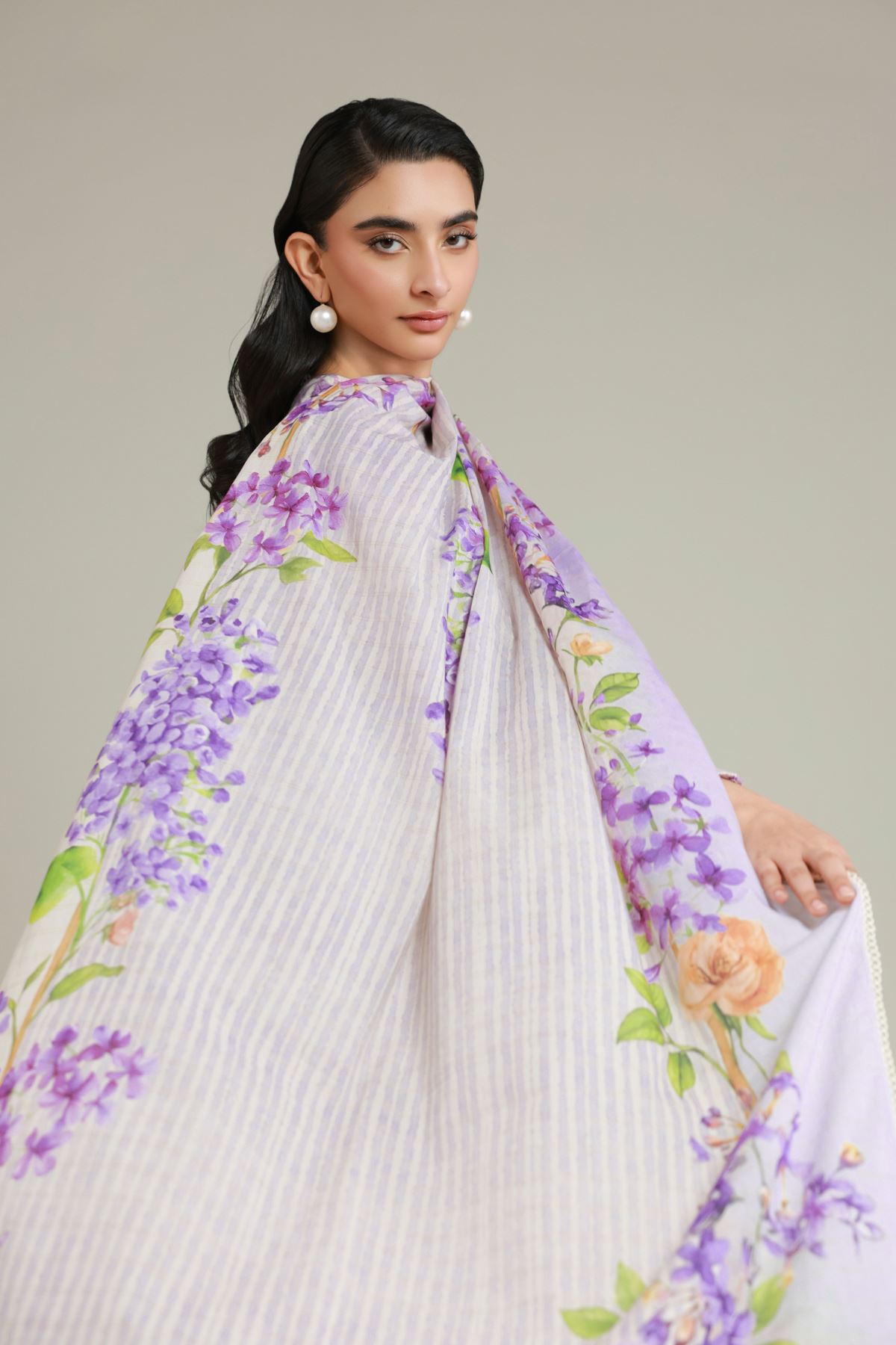 Printed Messuri Tailored 3-Piece Set - 1-26-108-A-F-VG