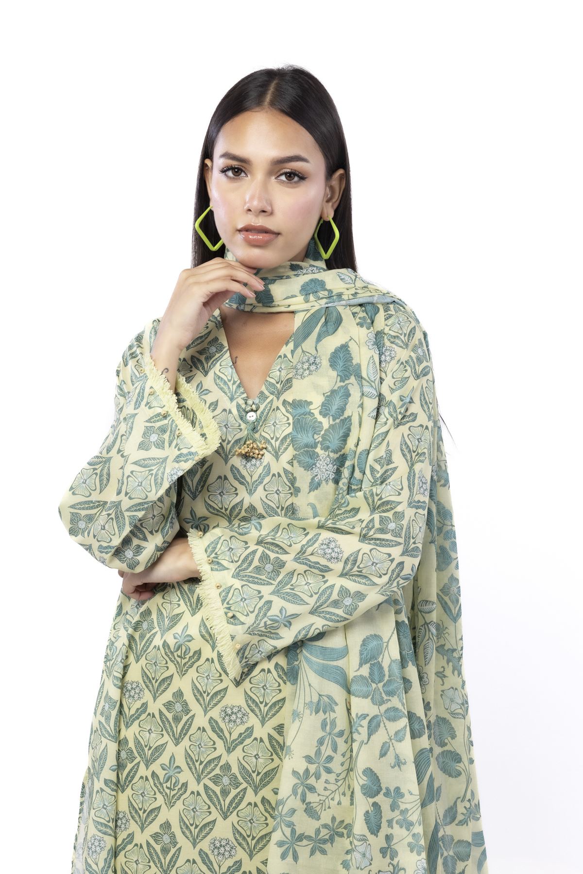 Printed Lawn Fabrics 3 Piece - CA02A-VG