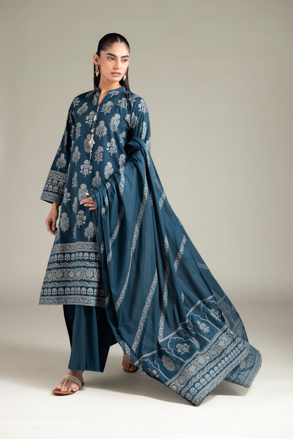 Lawn Dupatta - 1-26-125-A-D-VG