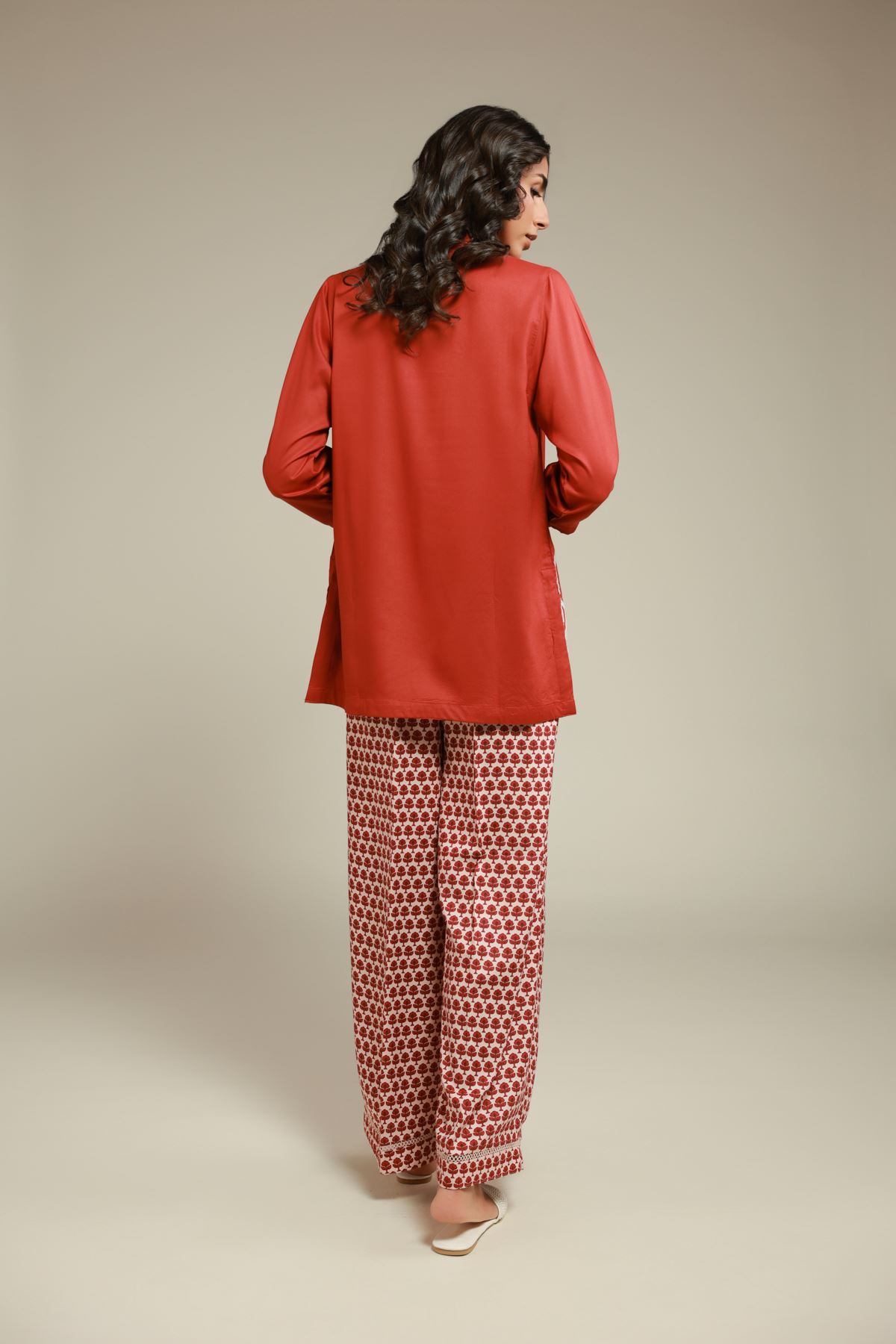 Embroidered Viscose Kurta - 1-26-101-A-D-VG