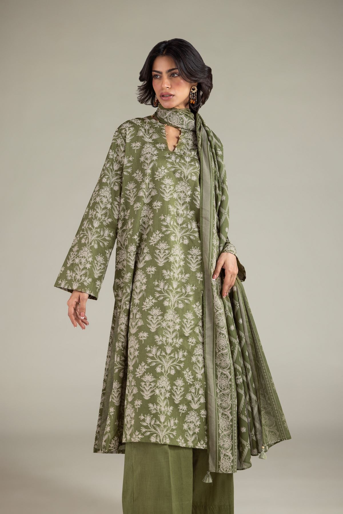Printed Lawn Lawn Tailored Set - 1-26-102-A-F-VG