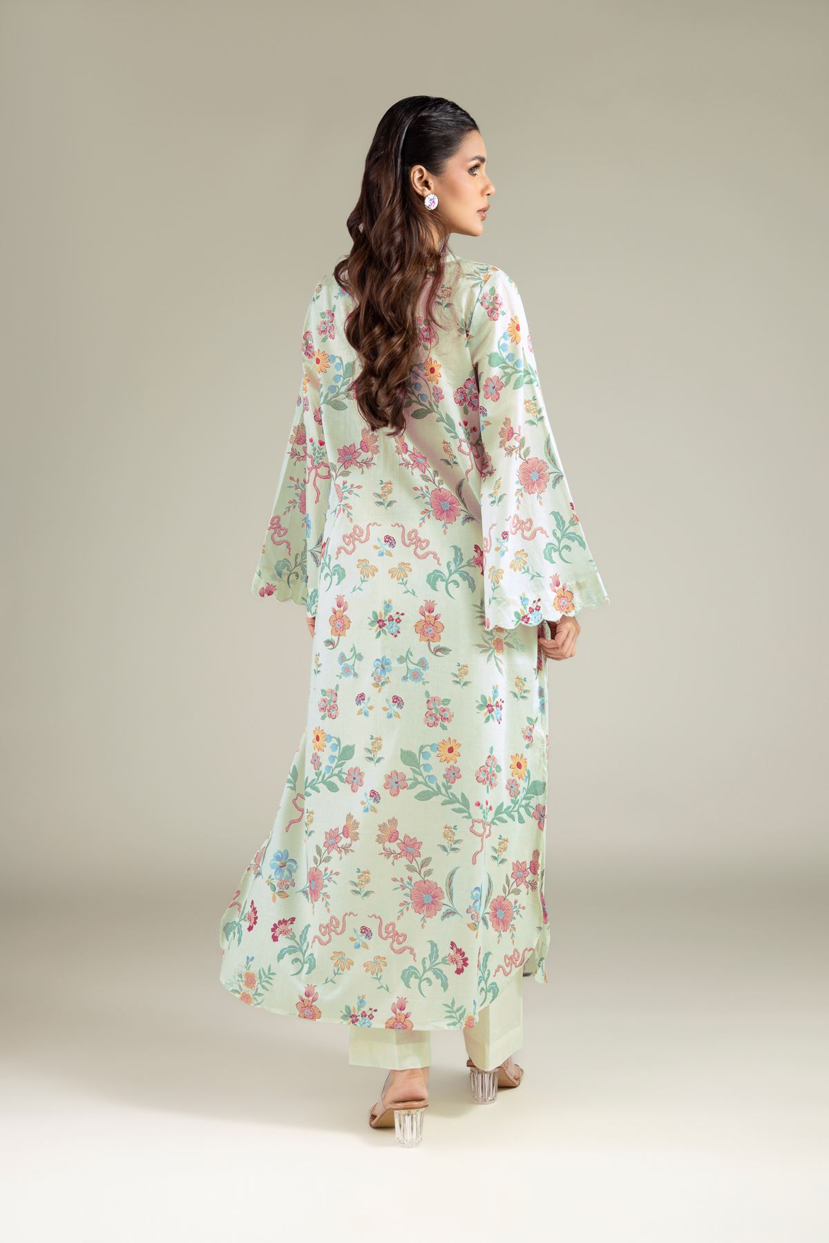 Printed Lawn Tailored 2 Piece | Top and Bottom - 5-26-105-F-A-VG