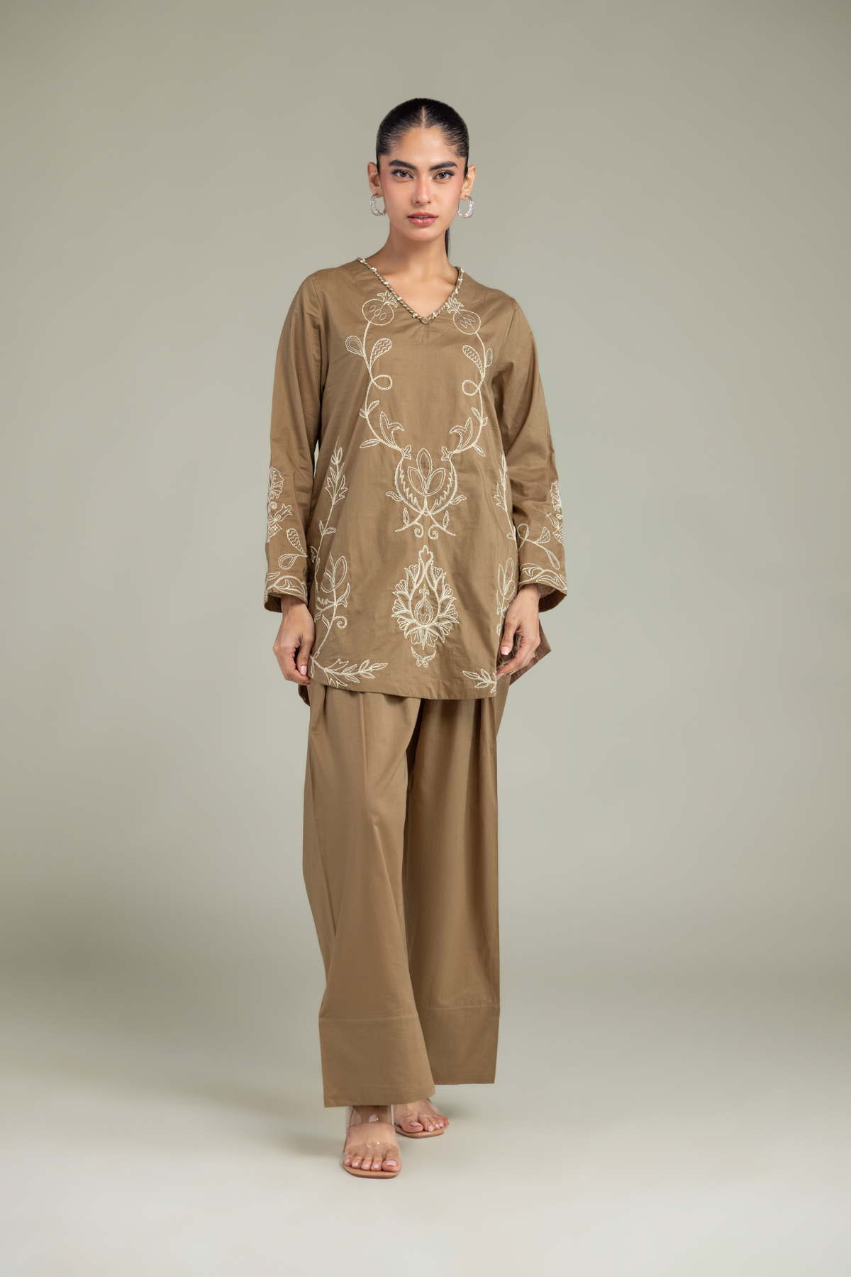 Dyed Cambric Cambric Solid Shalwar - 1-26-102-A-F-VG