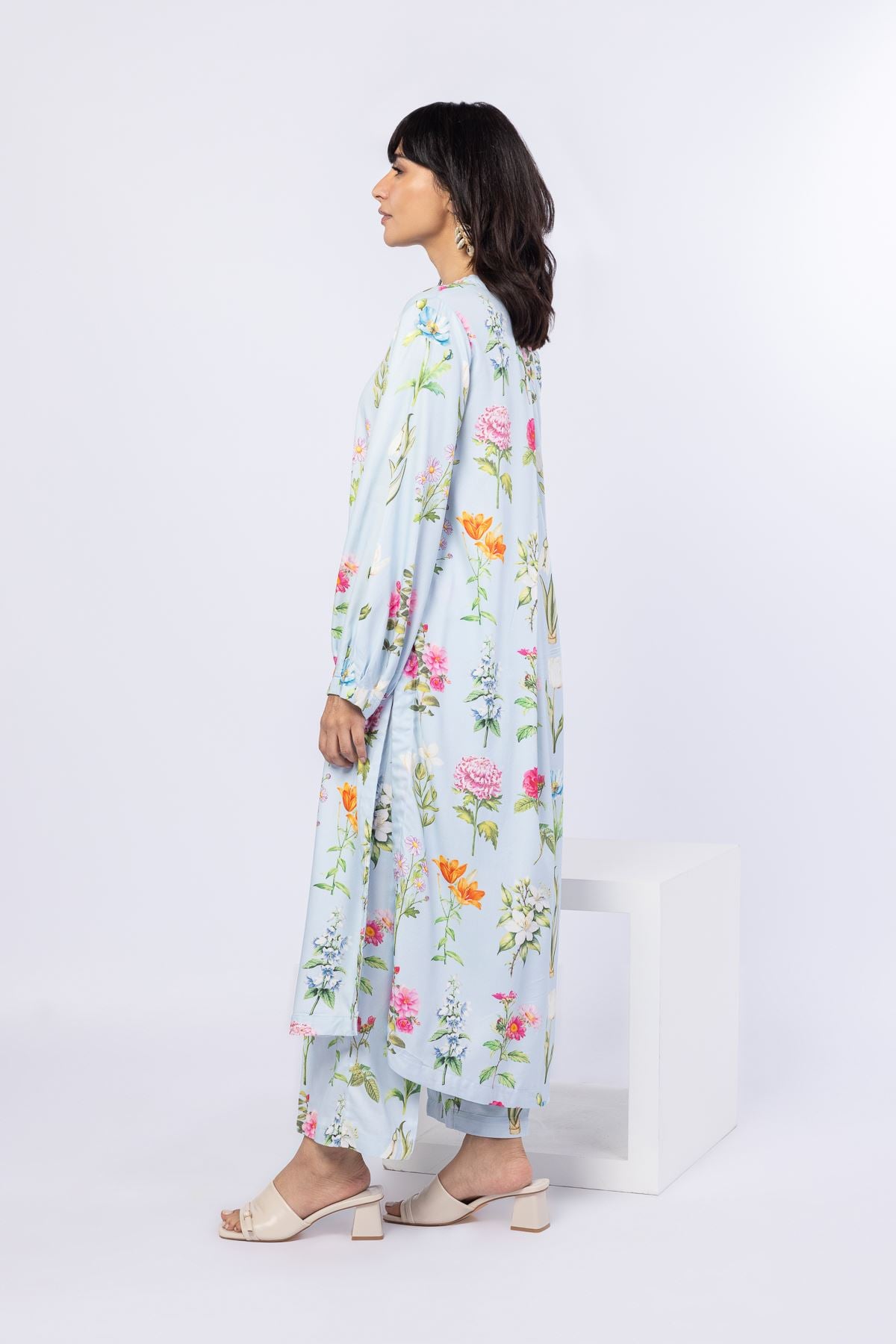 Printed Viscose Crepe Pants - 25-06-6E3-02BA-VG