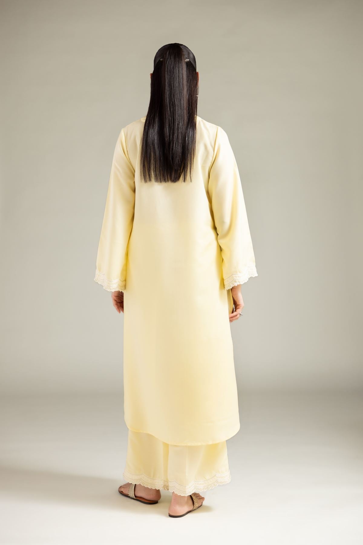 Embroidered Blended Cambric Kurta - 1-26-104-A-A-VG