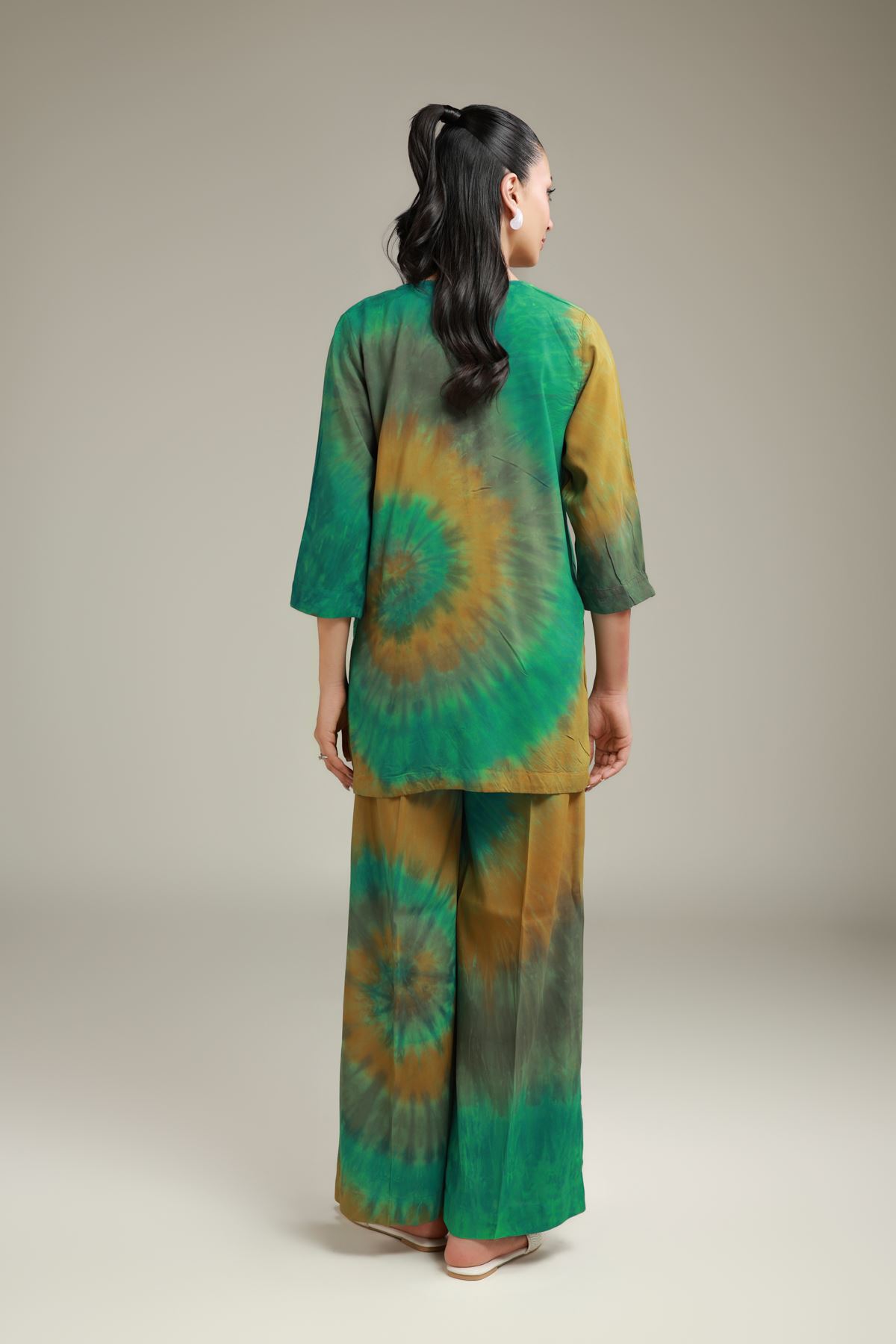 Printed Cotton Viscose Printed Co-ord Set - 26-02-1E13-02TA-VG