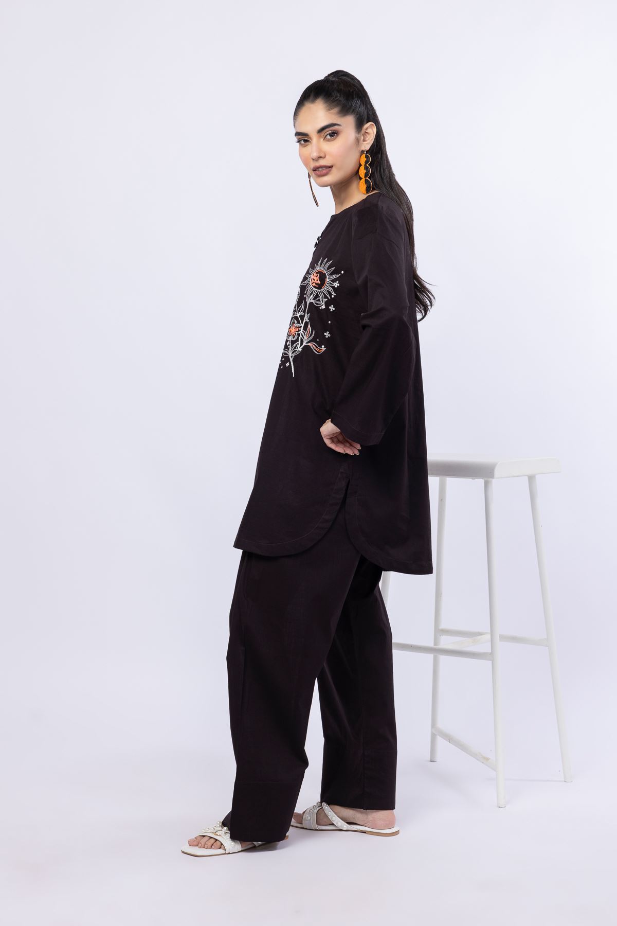 Dyed Crosshatch Poplin Pants - 25-10-10S6-04TA-VG