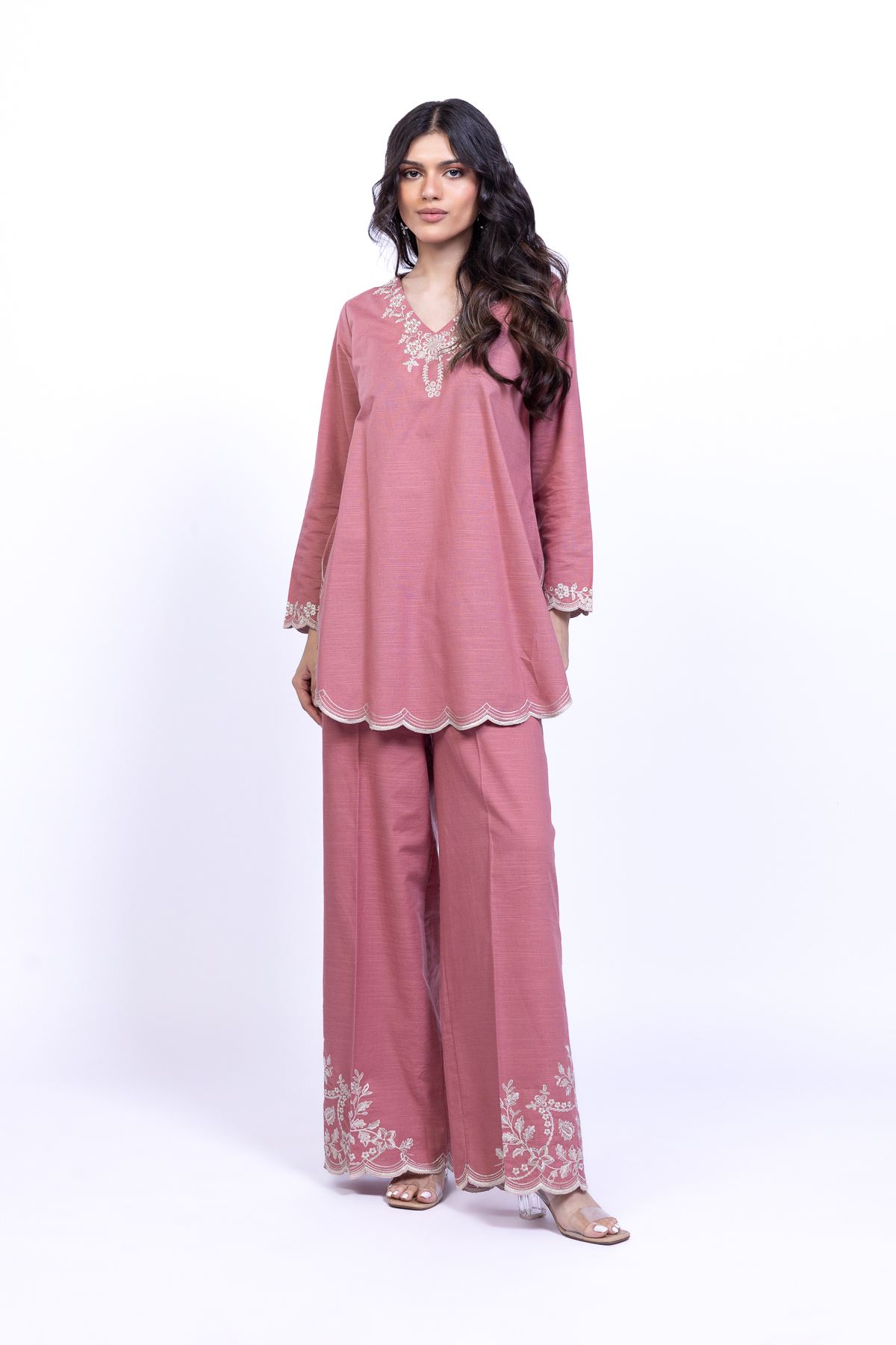 Embroidered Khaddar Kurta - 25-09-12E2-01TA-VG