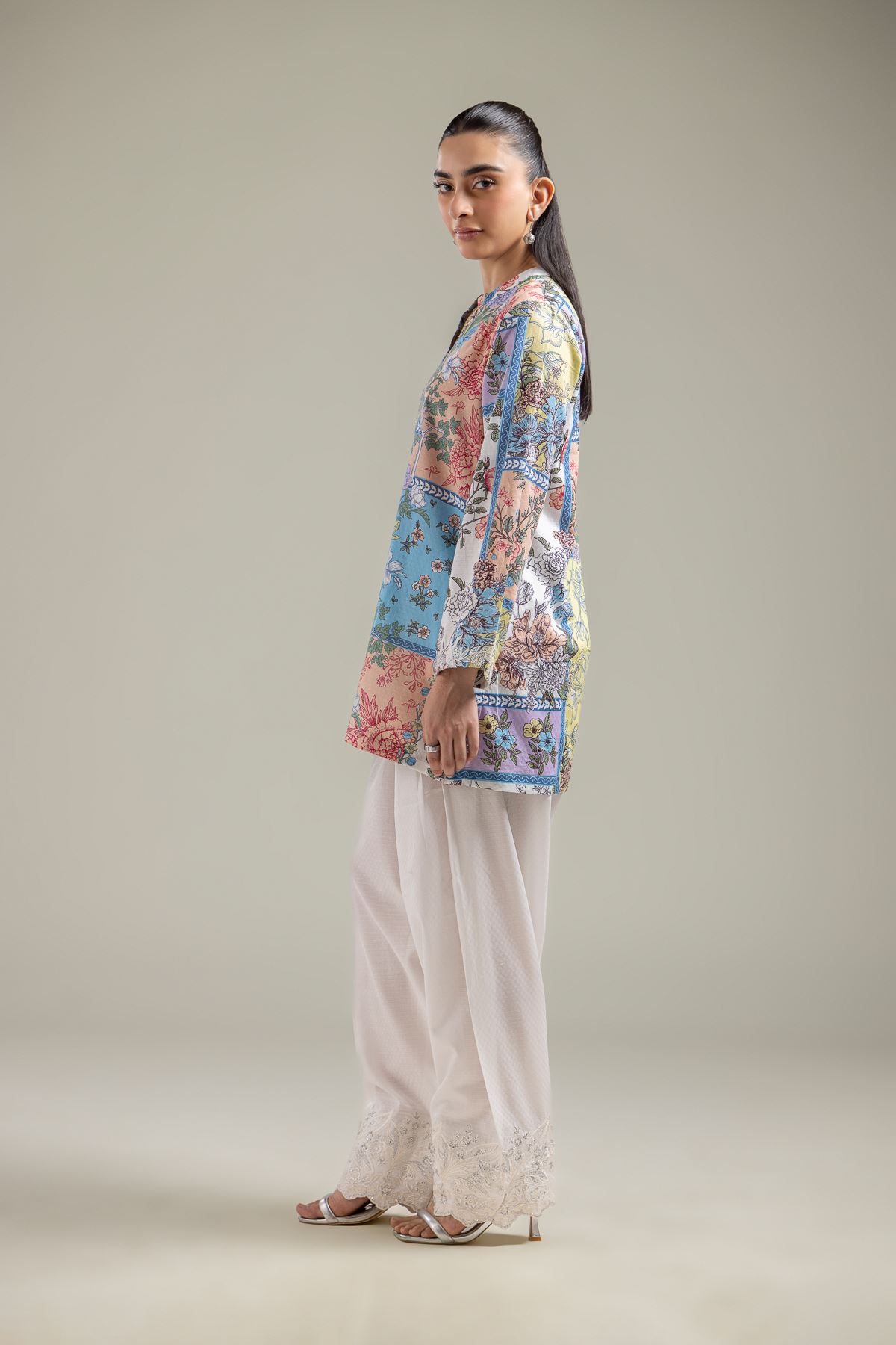 Embroidered Cotton Dobby Solid Cotton Shalwar - 1-26-142-A-G-VG