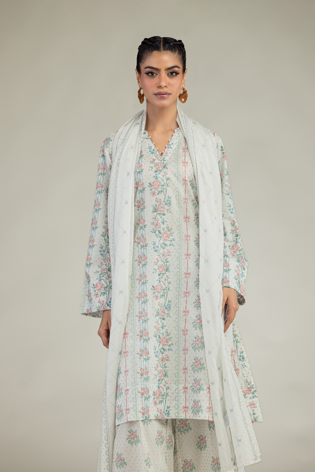 Printed Lawn Lawn Dupatta - 1-26-236-A-A1-VG