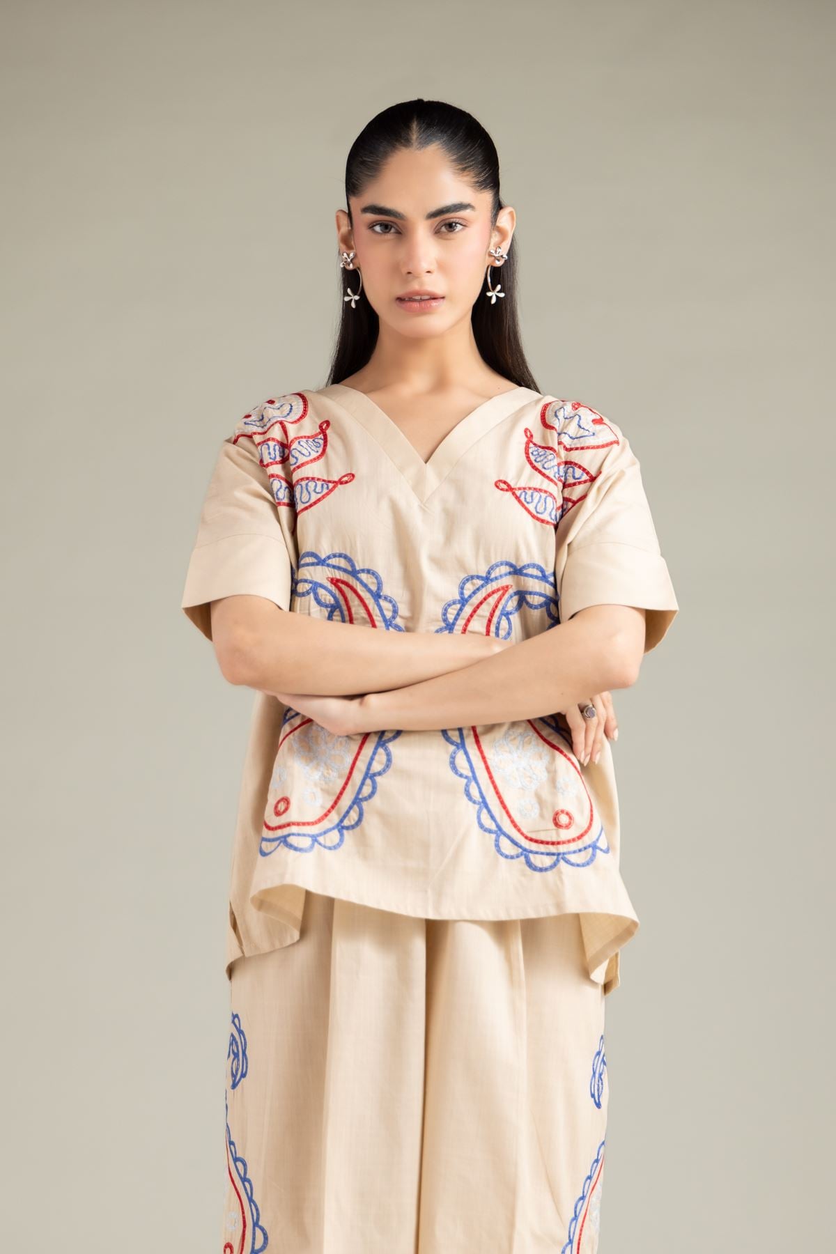 Textured Cotton Shirt - 6-26-102-A-F-VG