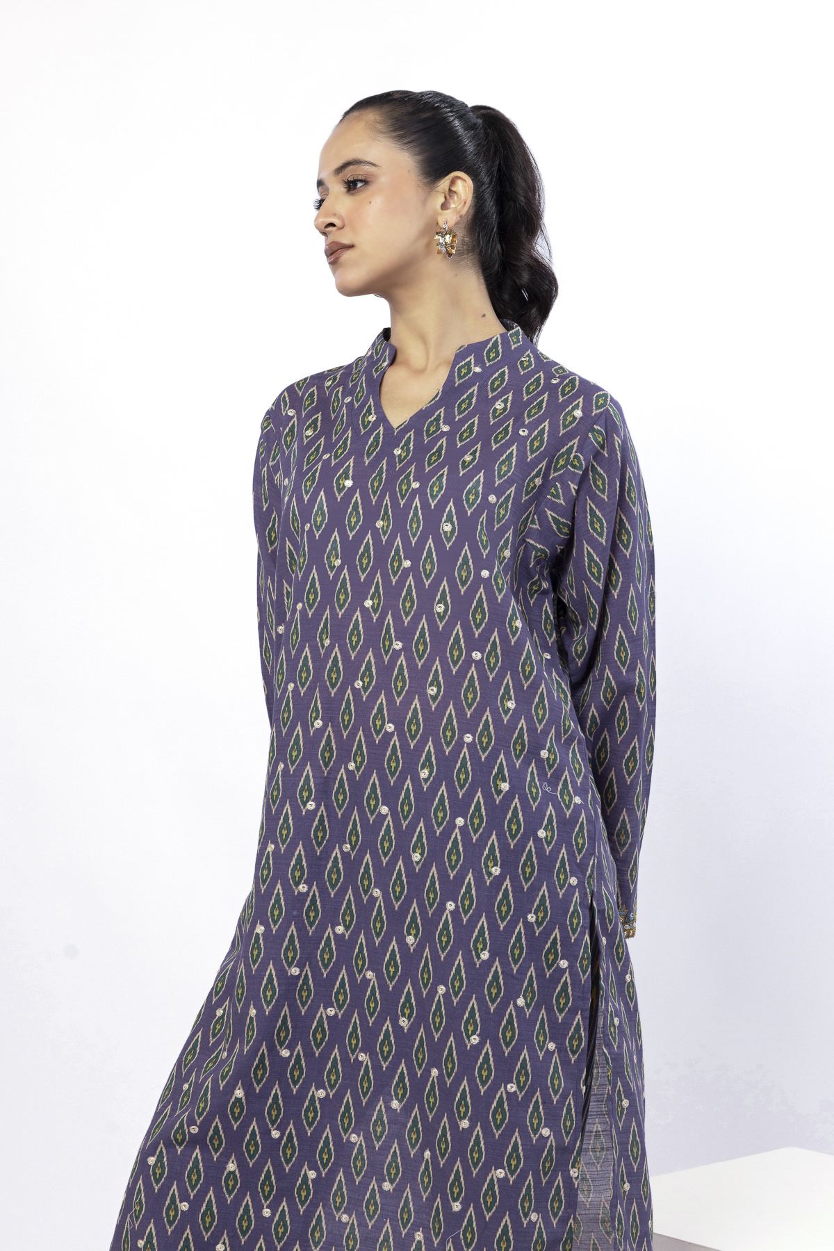 Embroidered Khaddar Tailored 2 Piece | Top and Bottom - LKW44AST-VG