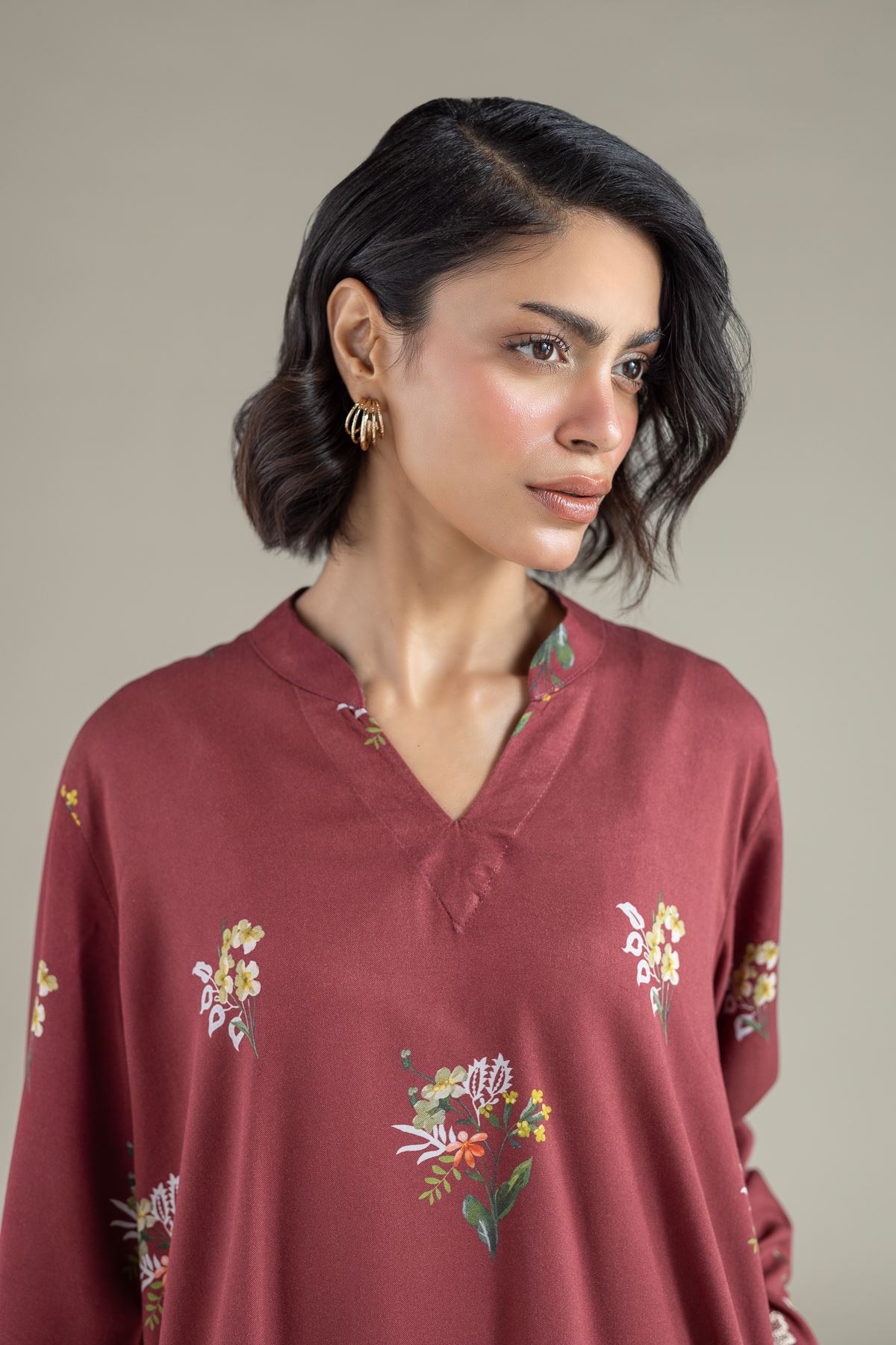 Embroidered Marina Kurta - 25-10-11E6-07TA-VG