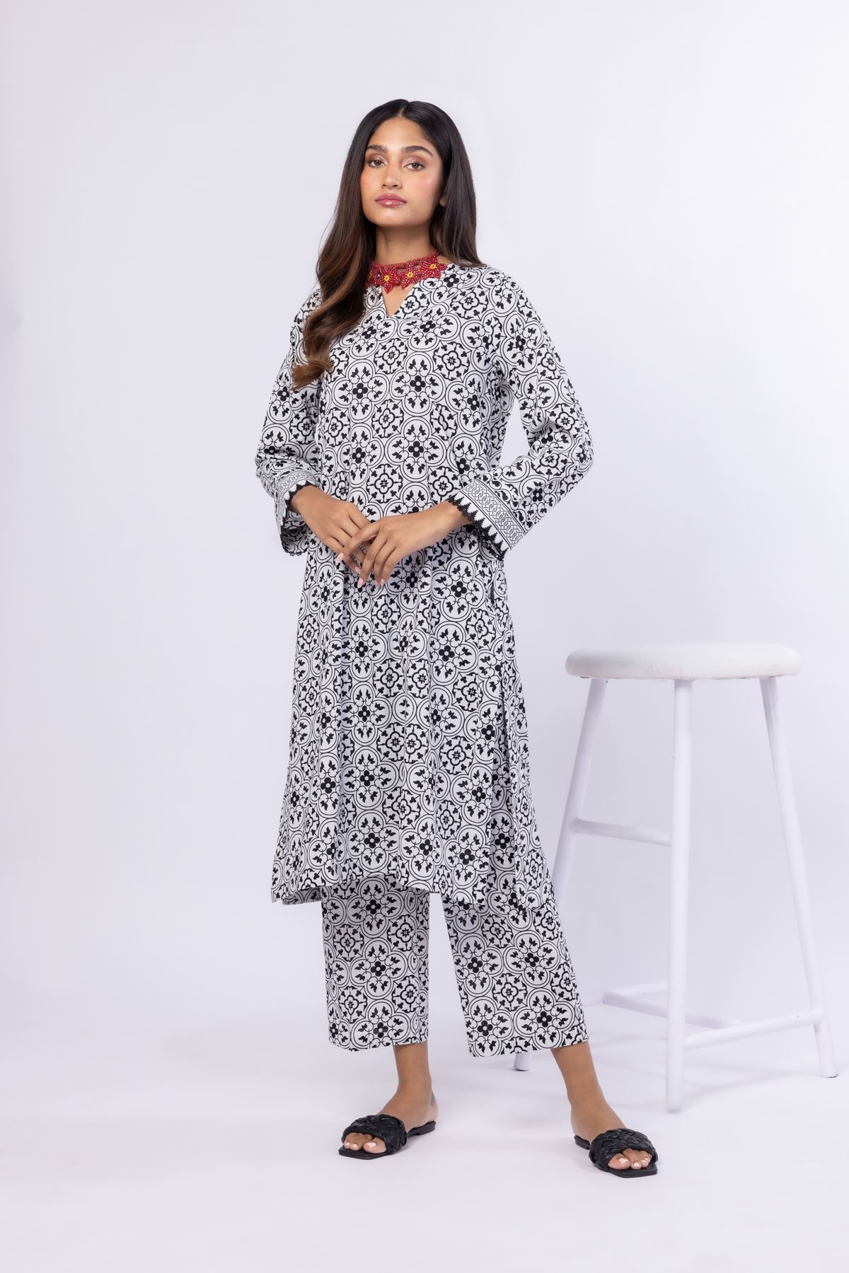 Printed Cambric Pants - 25-04E41-06BB-VG