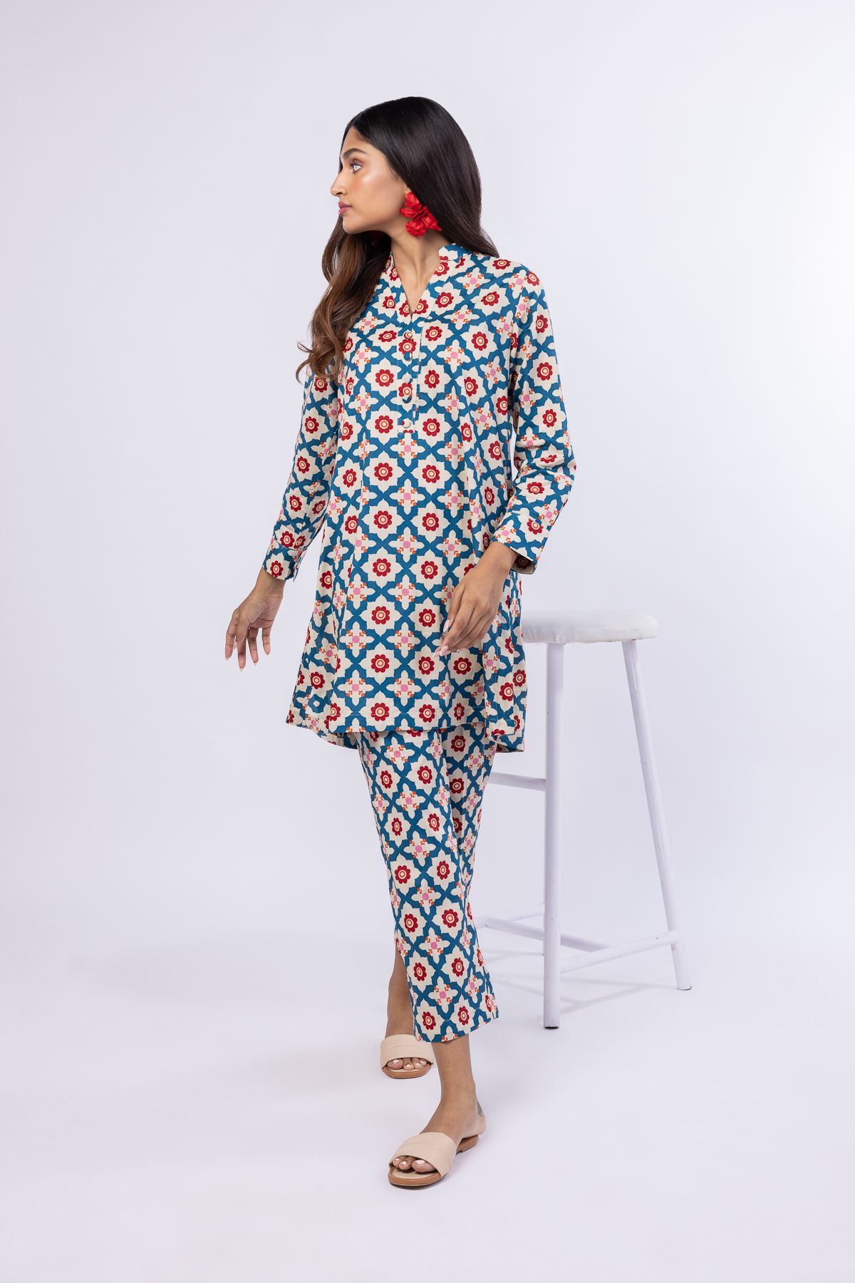 Printed Cambric Pants - 25-04EX14-05BA-VG