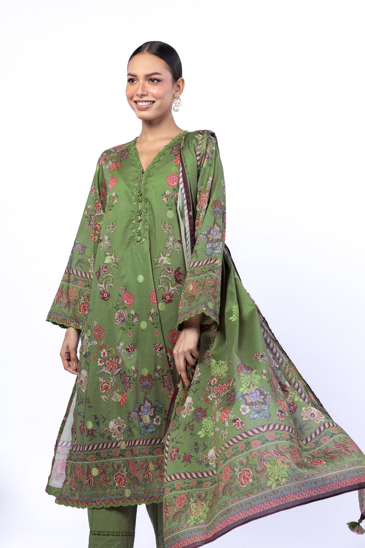 Printed Jacquard Fabrics 3 Piece - A22-26-117FC1-VG