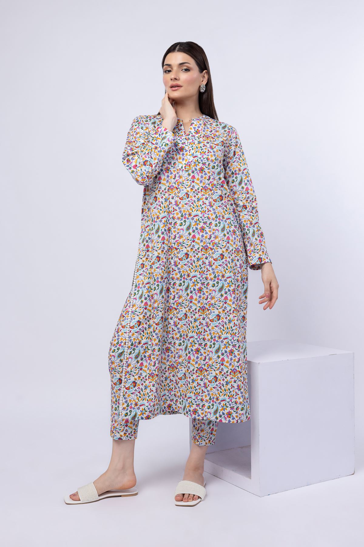 Printed Cambric Pants - 25-04E51-04BA-VG