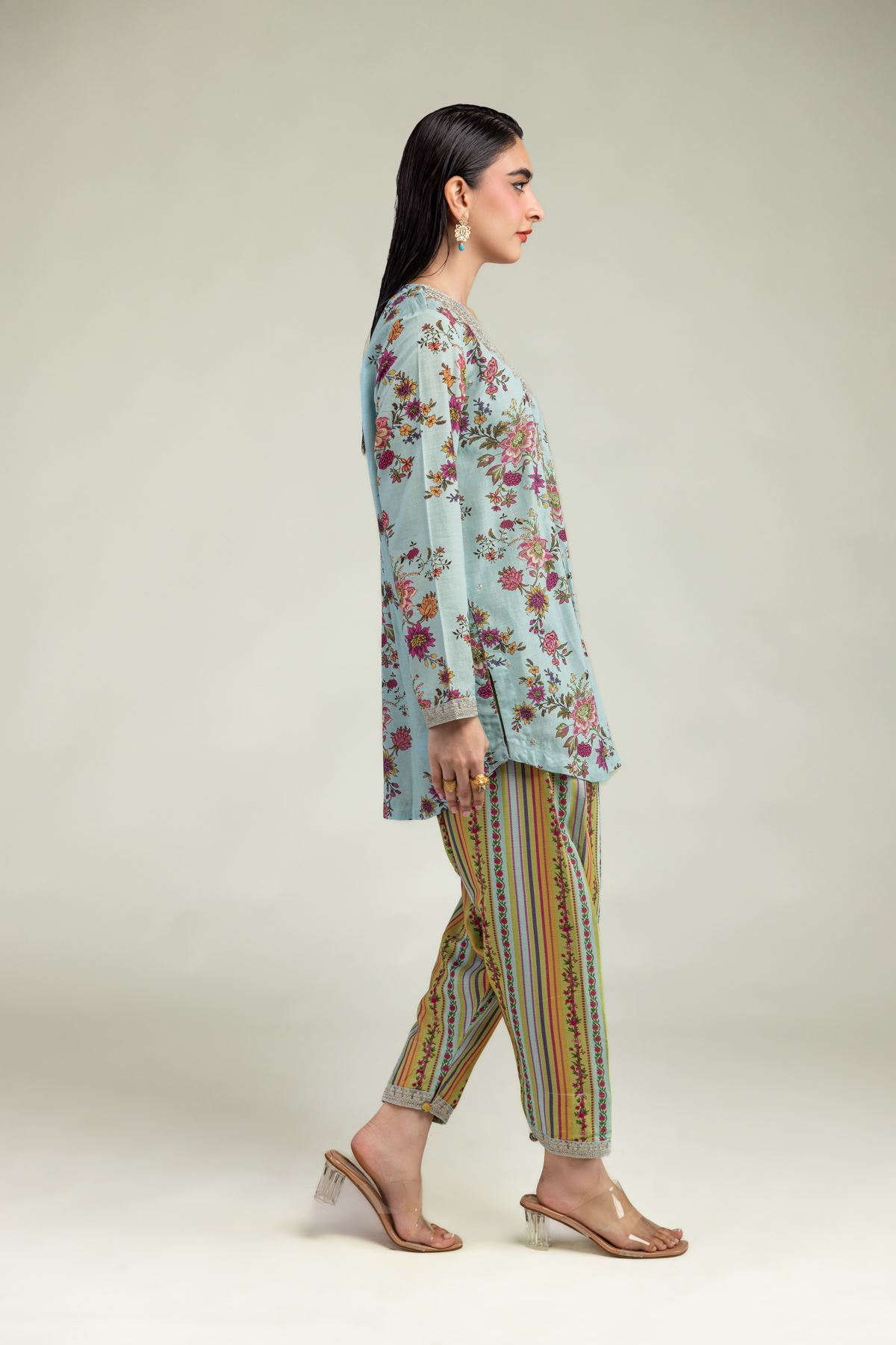 Embroidered Raw Silk Raw Silk Shalwar - 2-26-201-A-F-VG